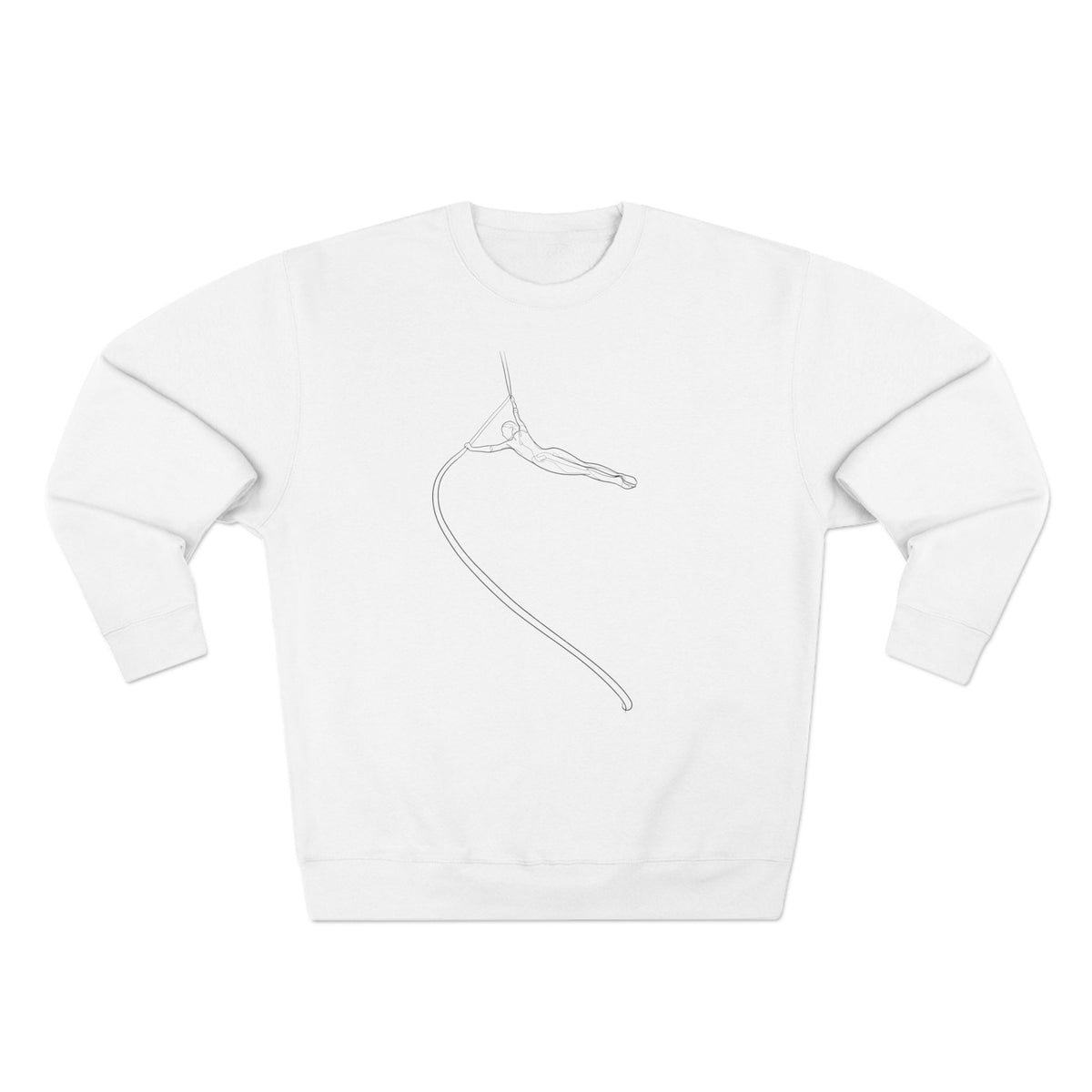 Line Art Spanish Web/Rope Spinning Aerialist Crewneck Sweatshirt