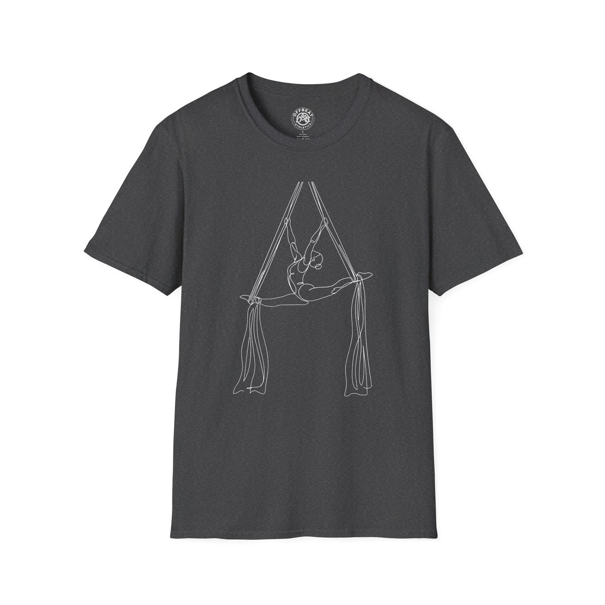 Line Art Aerial Silks Feminine Figure T-Shirt
