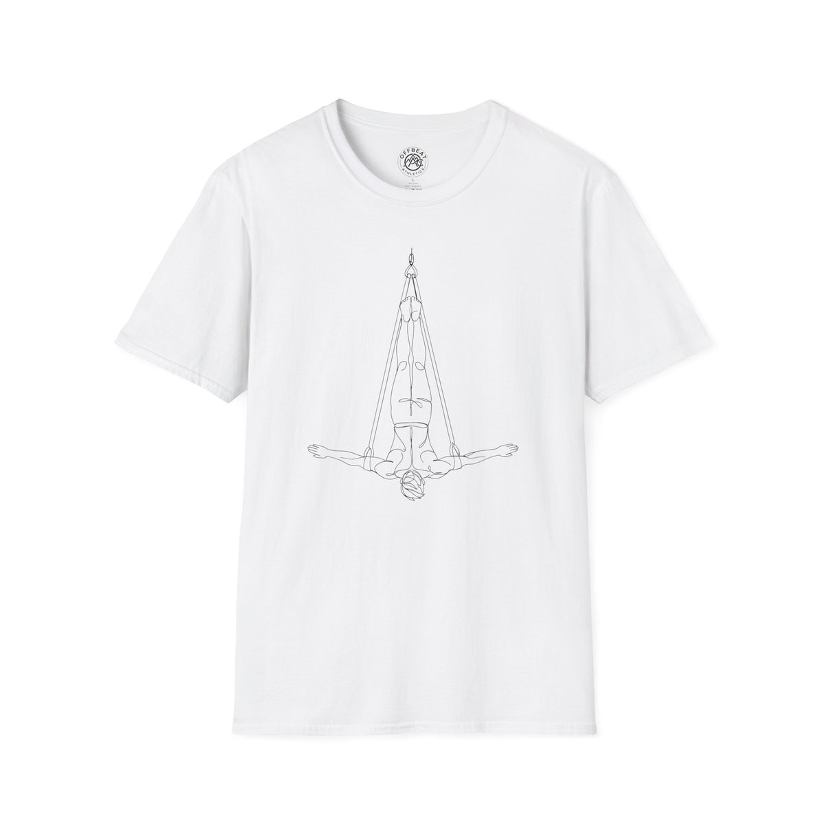 Line Art Aerial Straps Masculine Figure T-Shirt