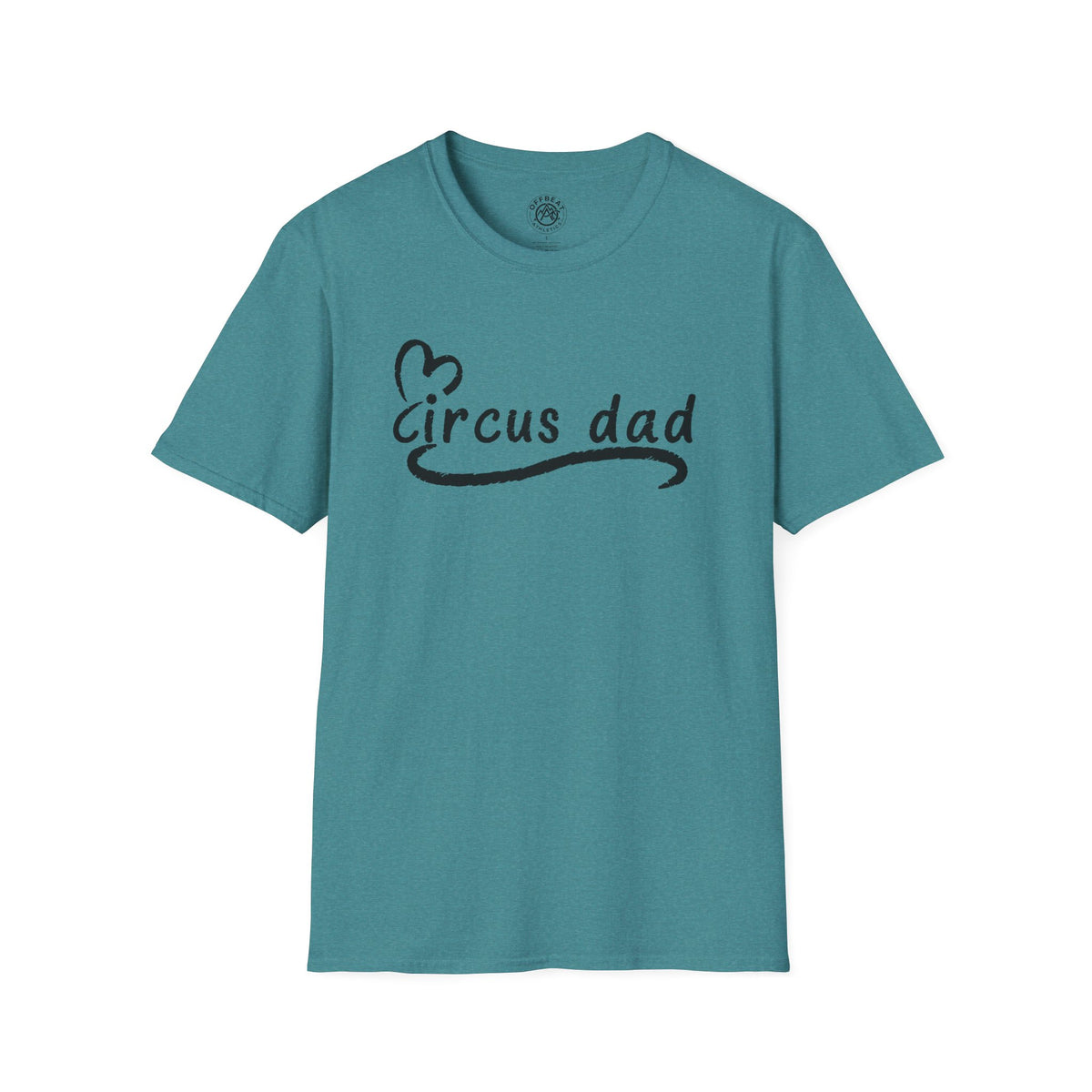Circus Dad T-Shirt — Heart Script Tee for Family Fans