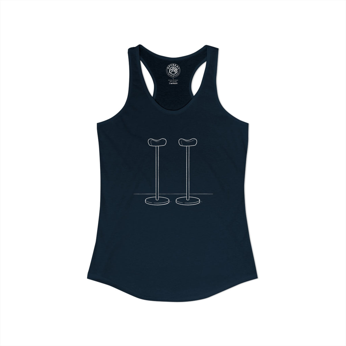 Women's Minimalist Handbalancing Canes Racerback Tank