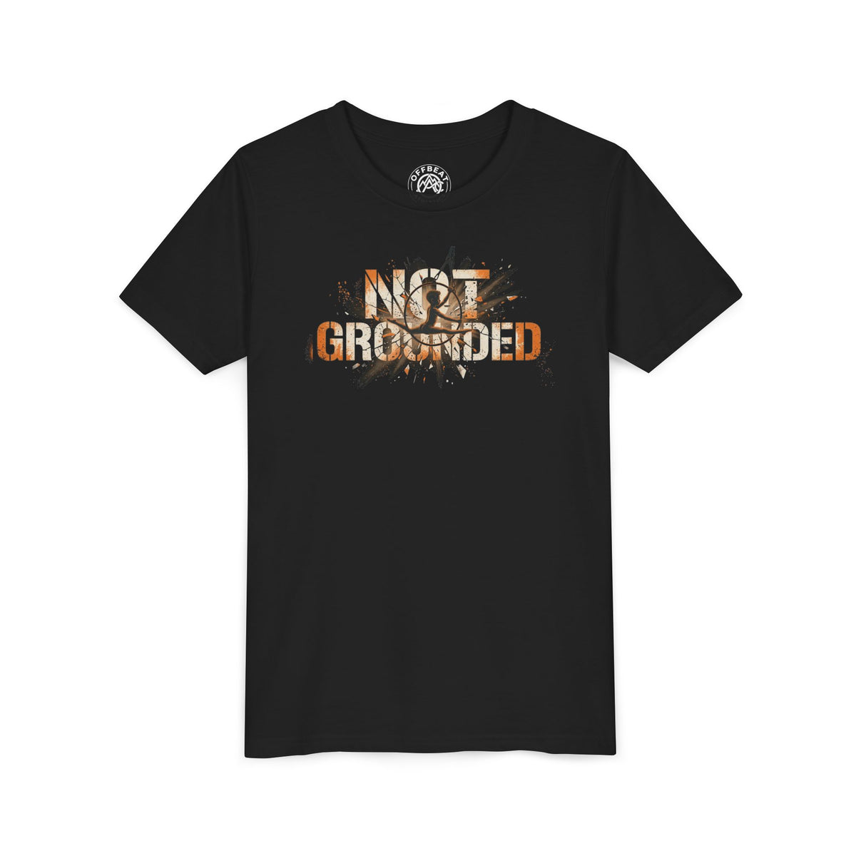 Youth Tee — "Not Grounded" Graphic Shirt for Boys (Edgy Distressed Design)