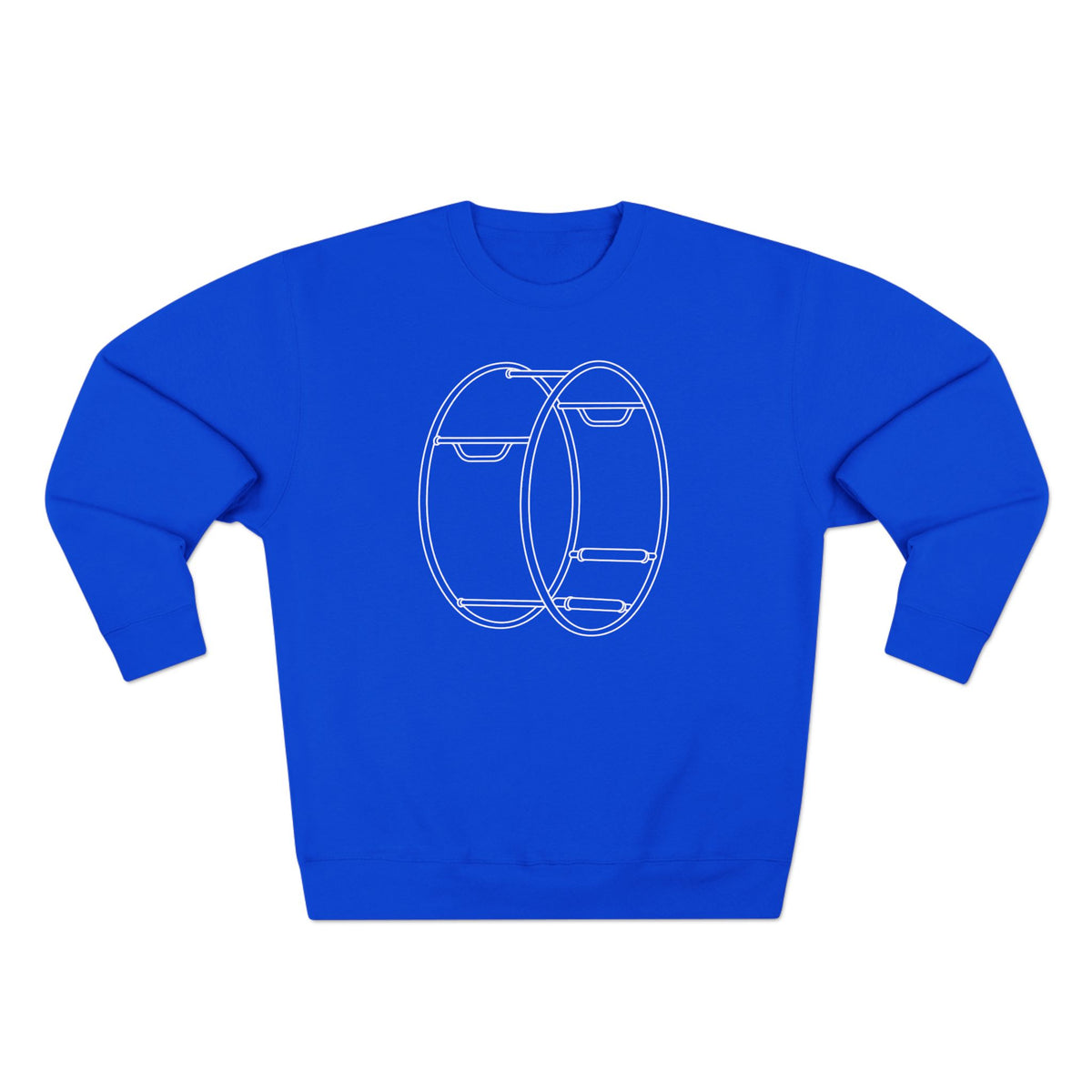 Minimalist German Gym Wheel Crewneck Sweatshirt