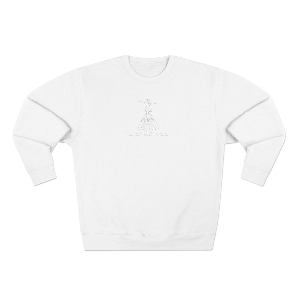 Line Art Pyramid Acro Crewneck Sweatshirt