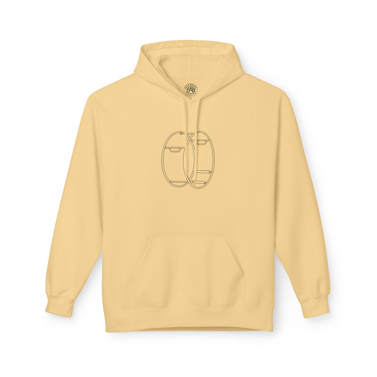 Minimalist German Gym Wheel Fleece Hoodie