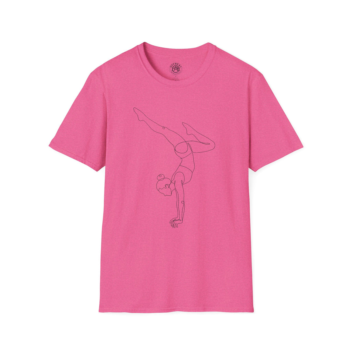 Line Art Handbalancing Feminine Figure T-Shirt