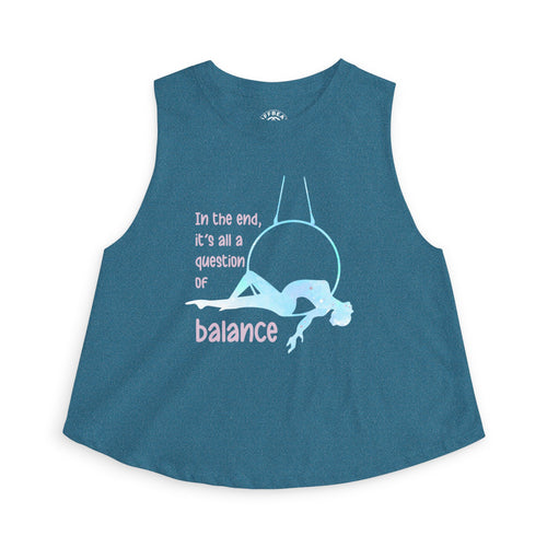 Balance Women's Crop Top — "In the end, it's all a question of balance" Graphic Tank