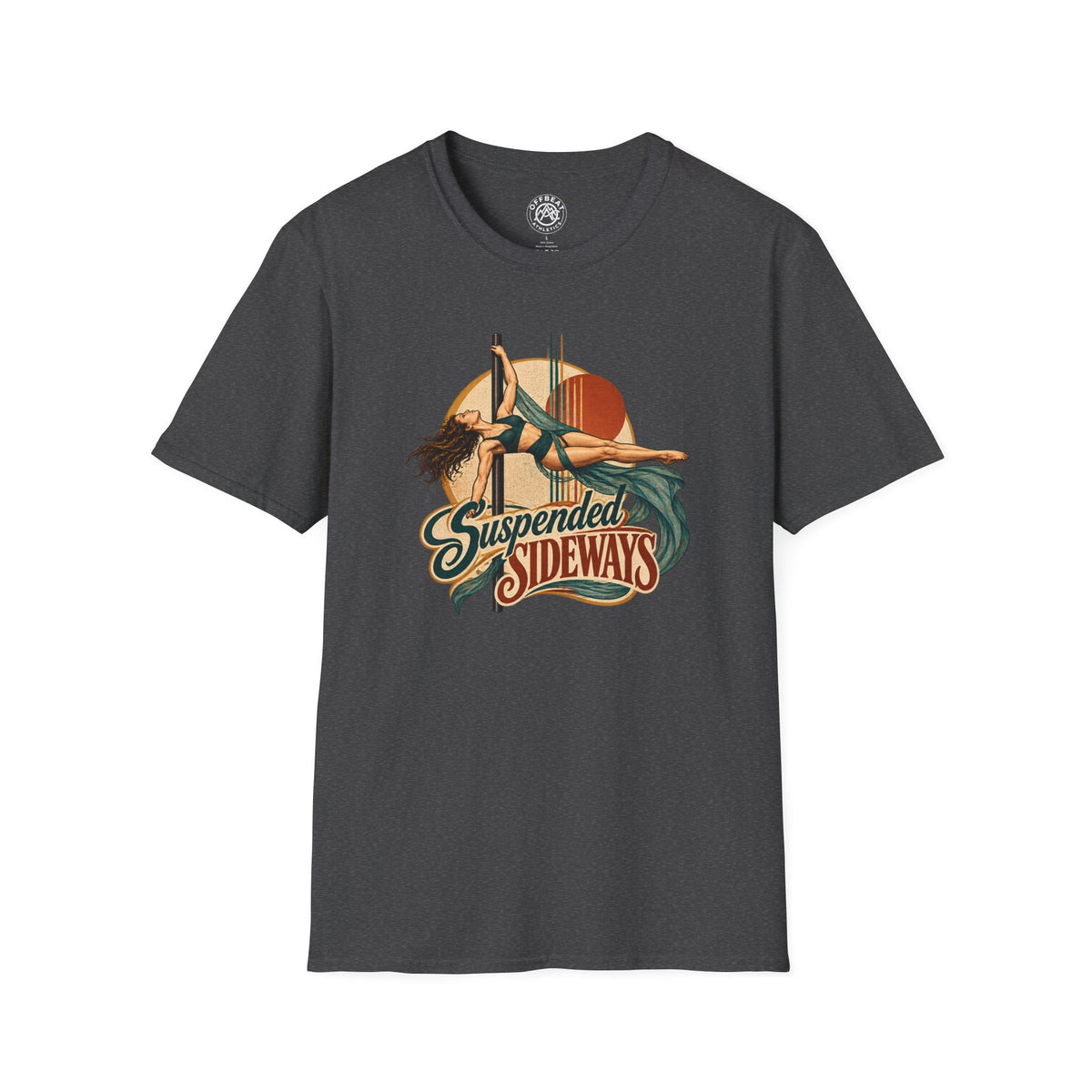 Suspended Sideways Female Pole T-Shirt