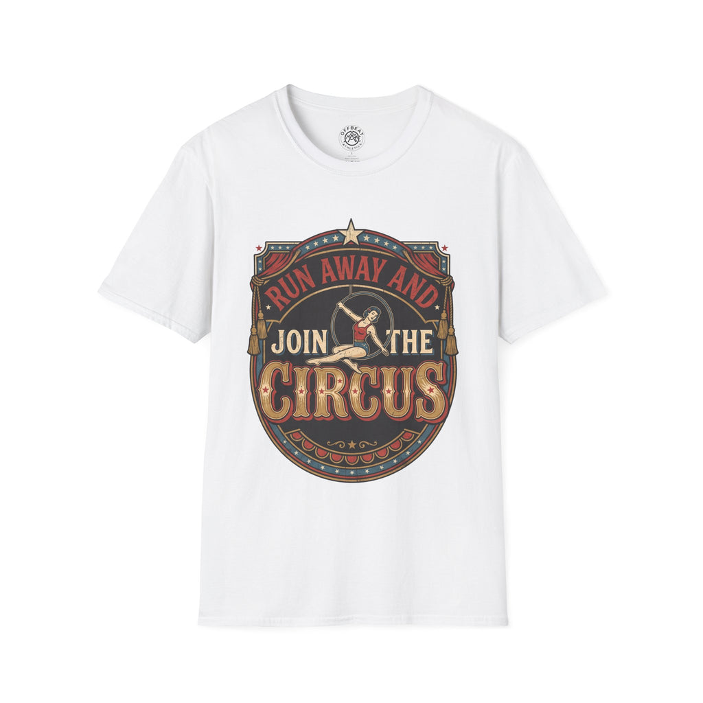 Circus Graphic T-Shirt — "Run Away and Join the Circus" Vintage Poster Tee