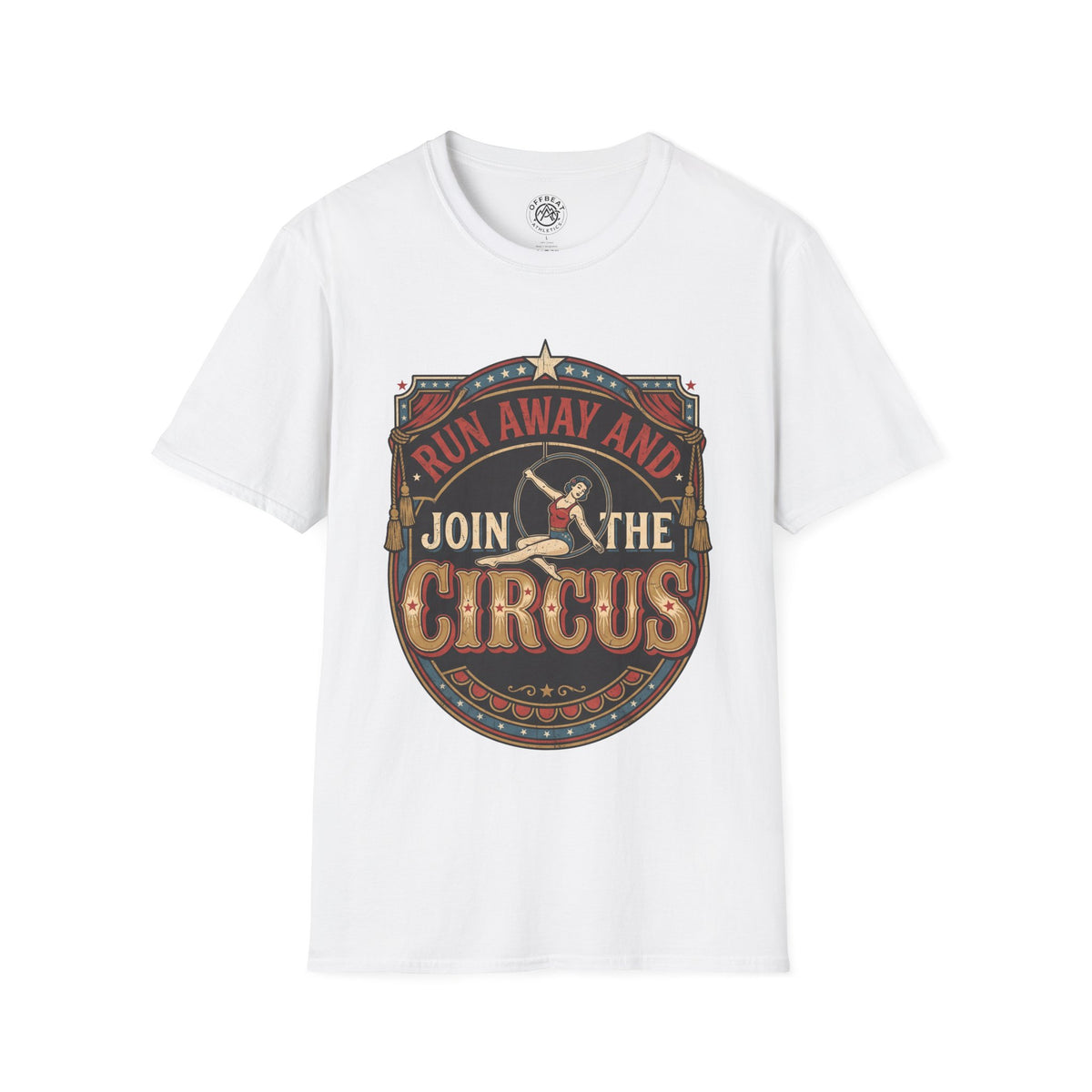Circus Graphic T-Shirt — "Run Away and Join the Circus" Vintage Poster Tee