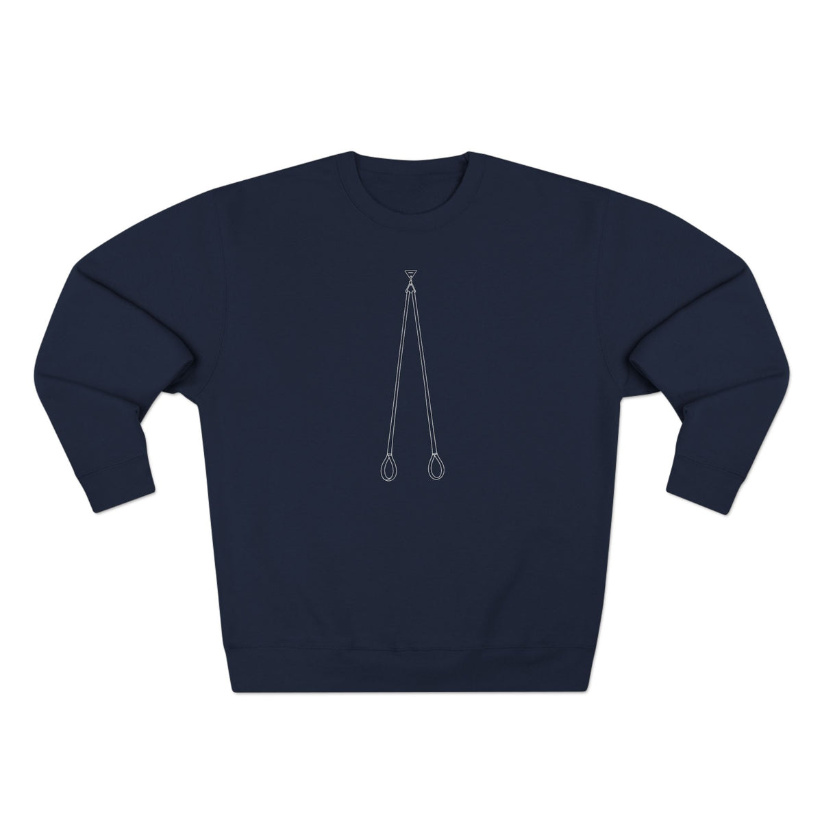 Minimalist Aerial Straps Crewneck Sweatshirt