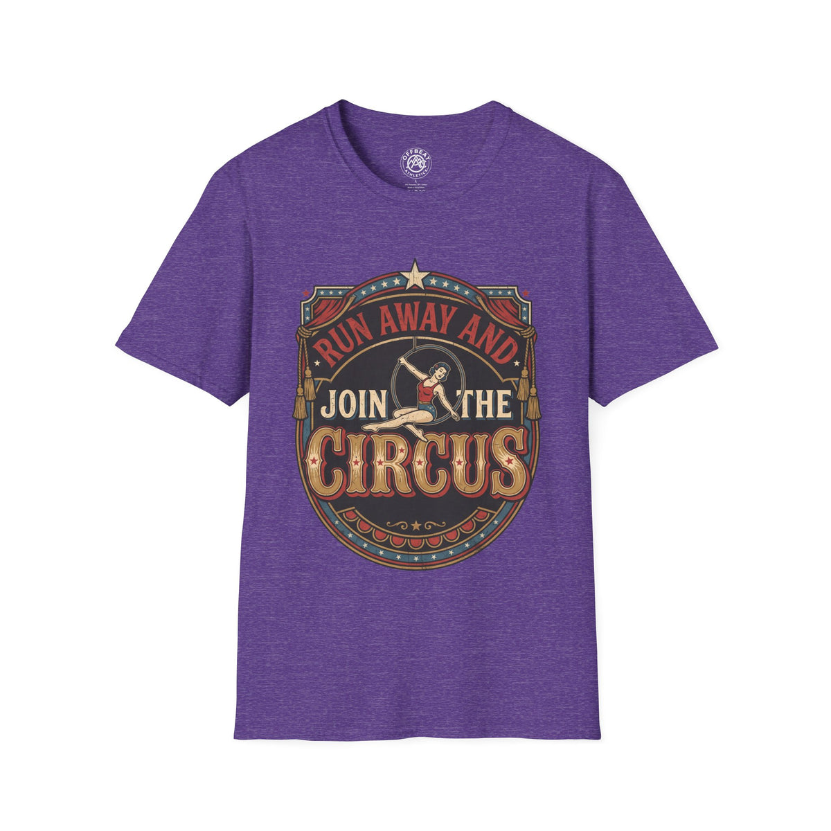 Circus Graphic T-Shirt — "Run Away and Join the Circus" Vintage Poster Tee