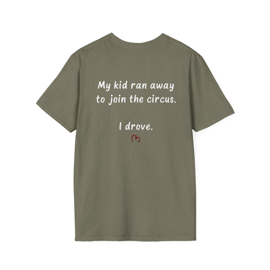 Circus Parent T-Shirt — Heart Script Tee for Family Fans