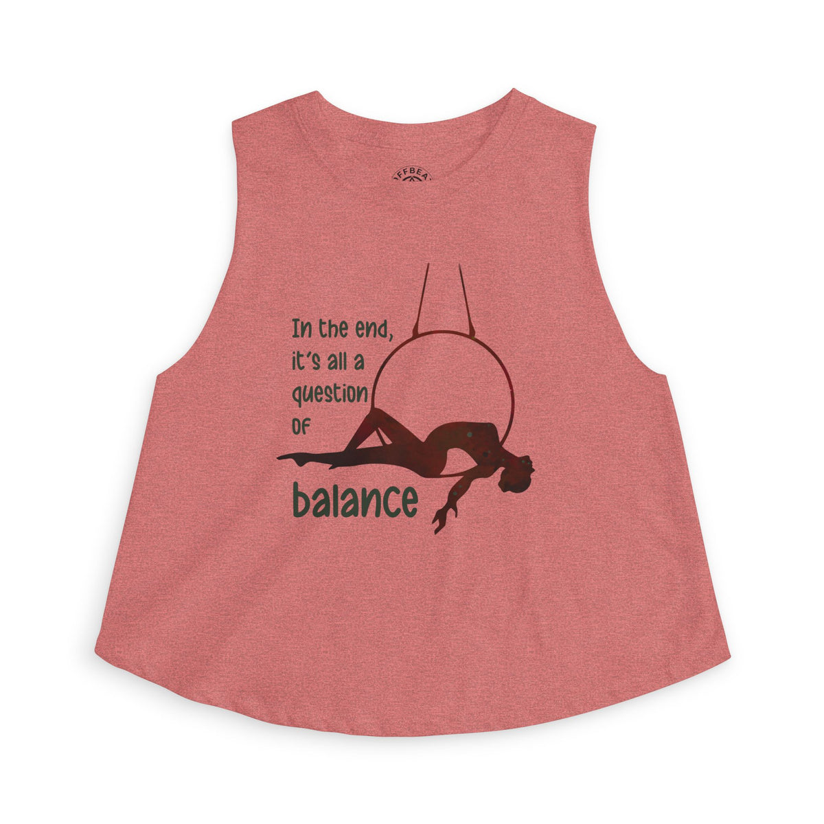 Balance Women's Crop Top — "In the end, it's all a question of balance" Graphic Tank