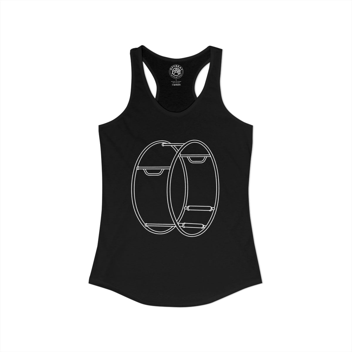 Women's Minimalist German Gym Wheel Racerback Tank