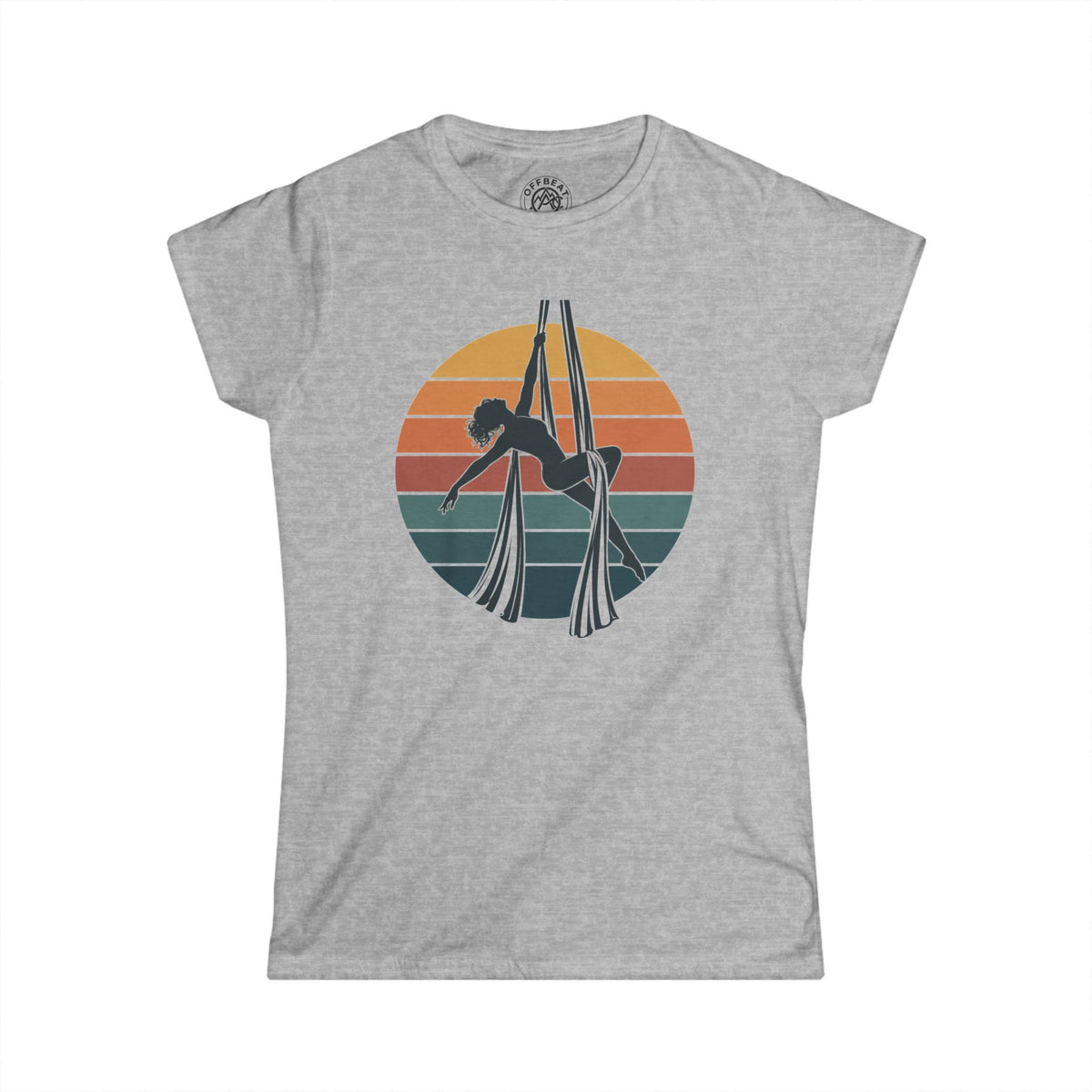 Retro Aerial Silks Sunset Softstyle Tee
