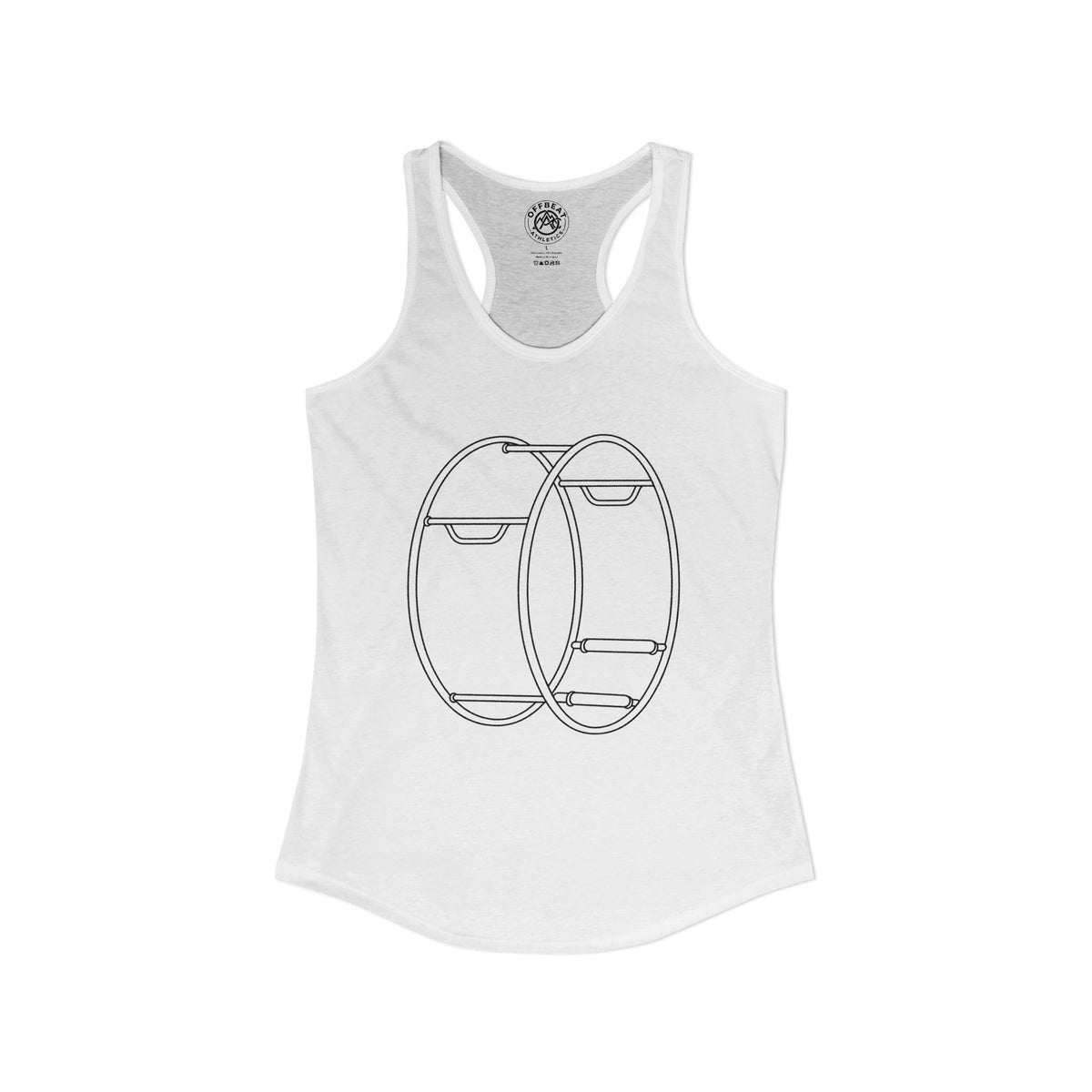 Women's Minimalist German Gym Wheel Racerback Tank