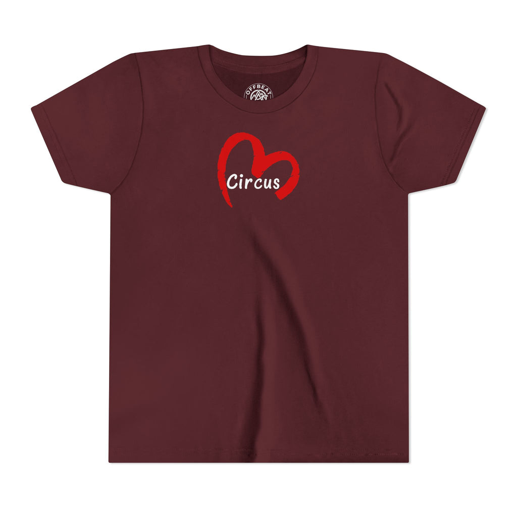 Large Heart Circus Love Youth Tee