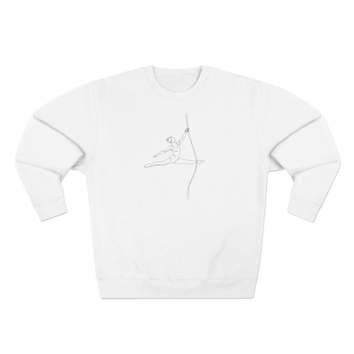 Line Art Spanish Web/Rope Female Figure Crewneck Sweatshirt