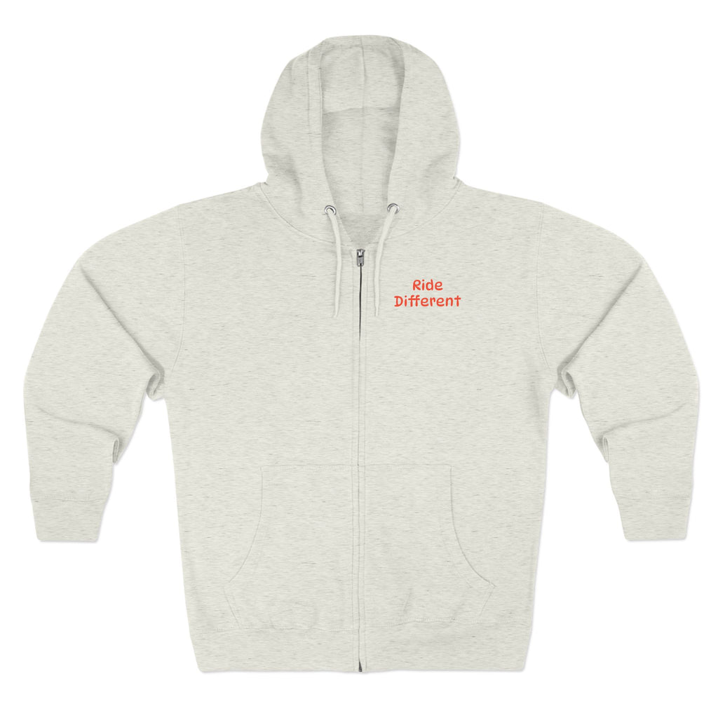 Ride Different Unicycle Zip Hoodie