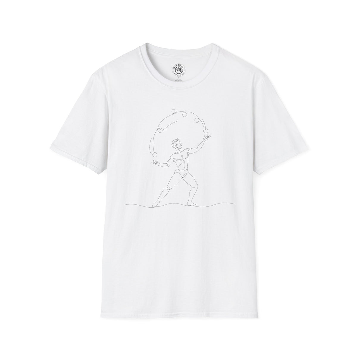 Line Art  Male Juggler T-Shirt