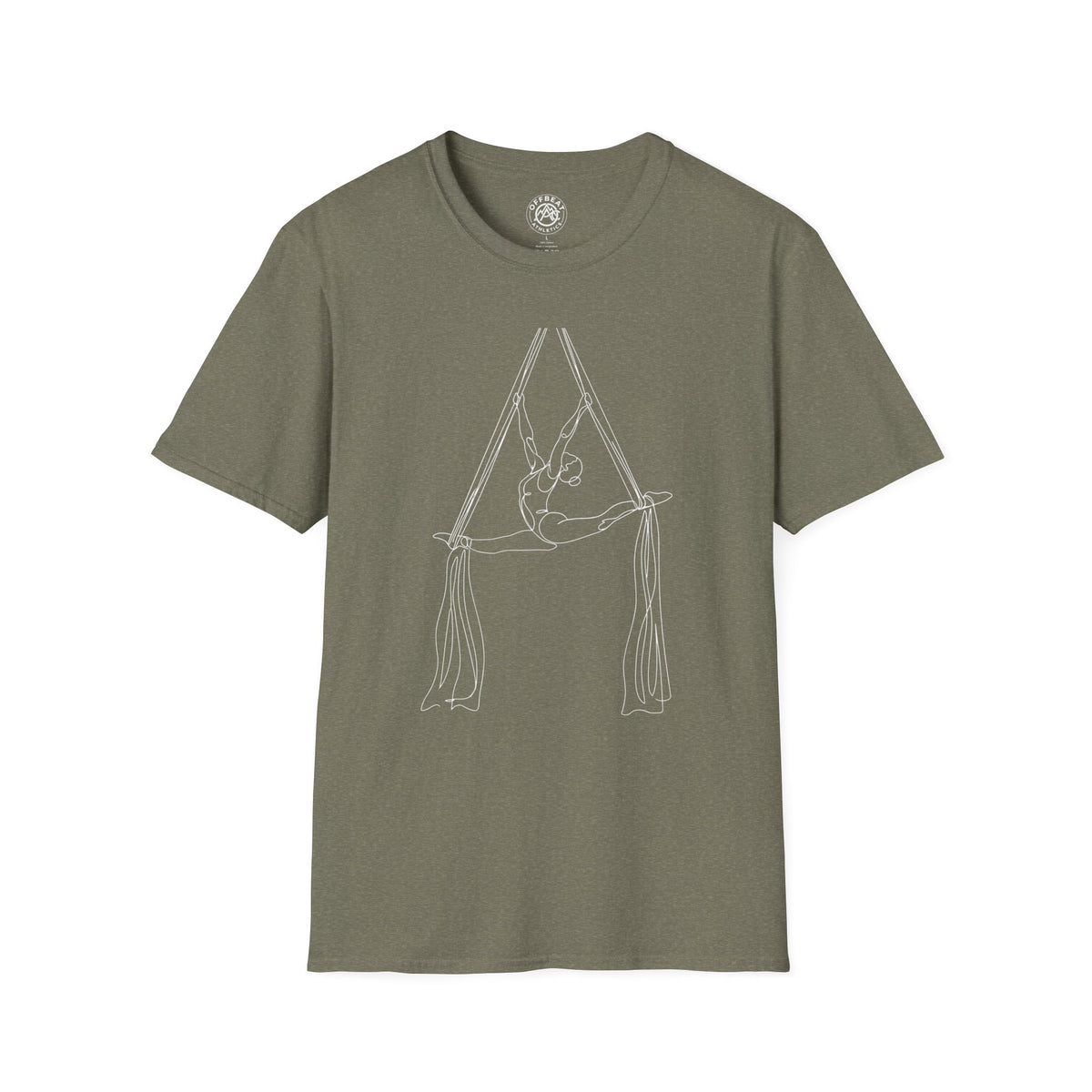 Line Art Aerial Silks Feminine Figure T-Shirt