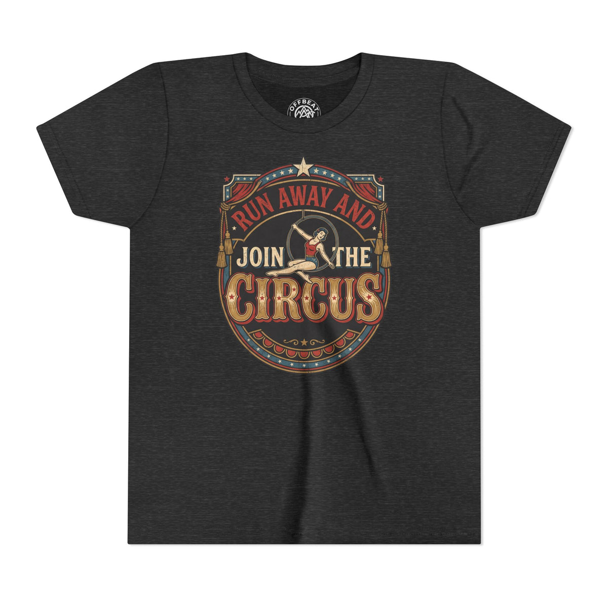 Youth Tee — "Run Away and Join the Circus" Vintage Tee