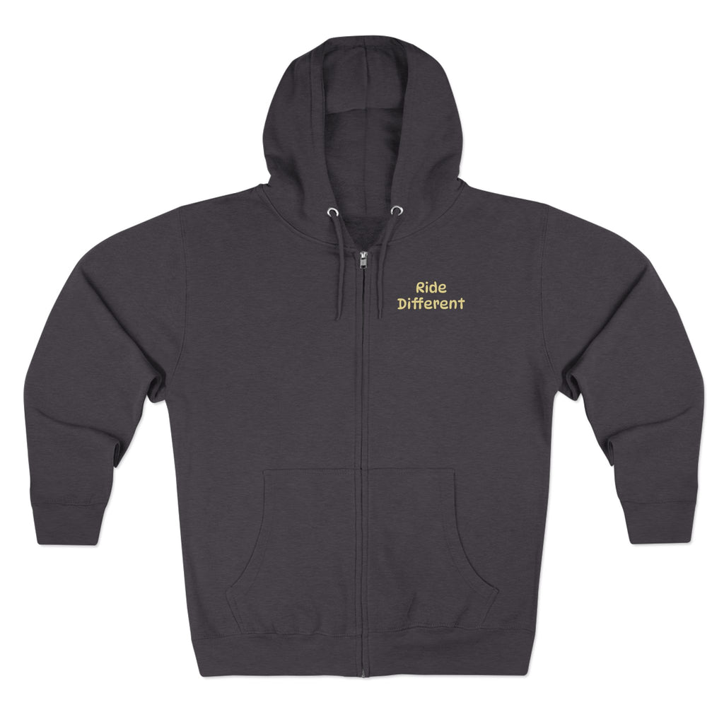 Ride Different Unicycle Zip Hoodie