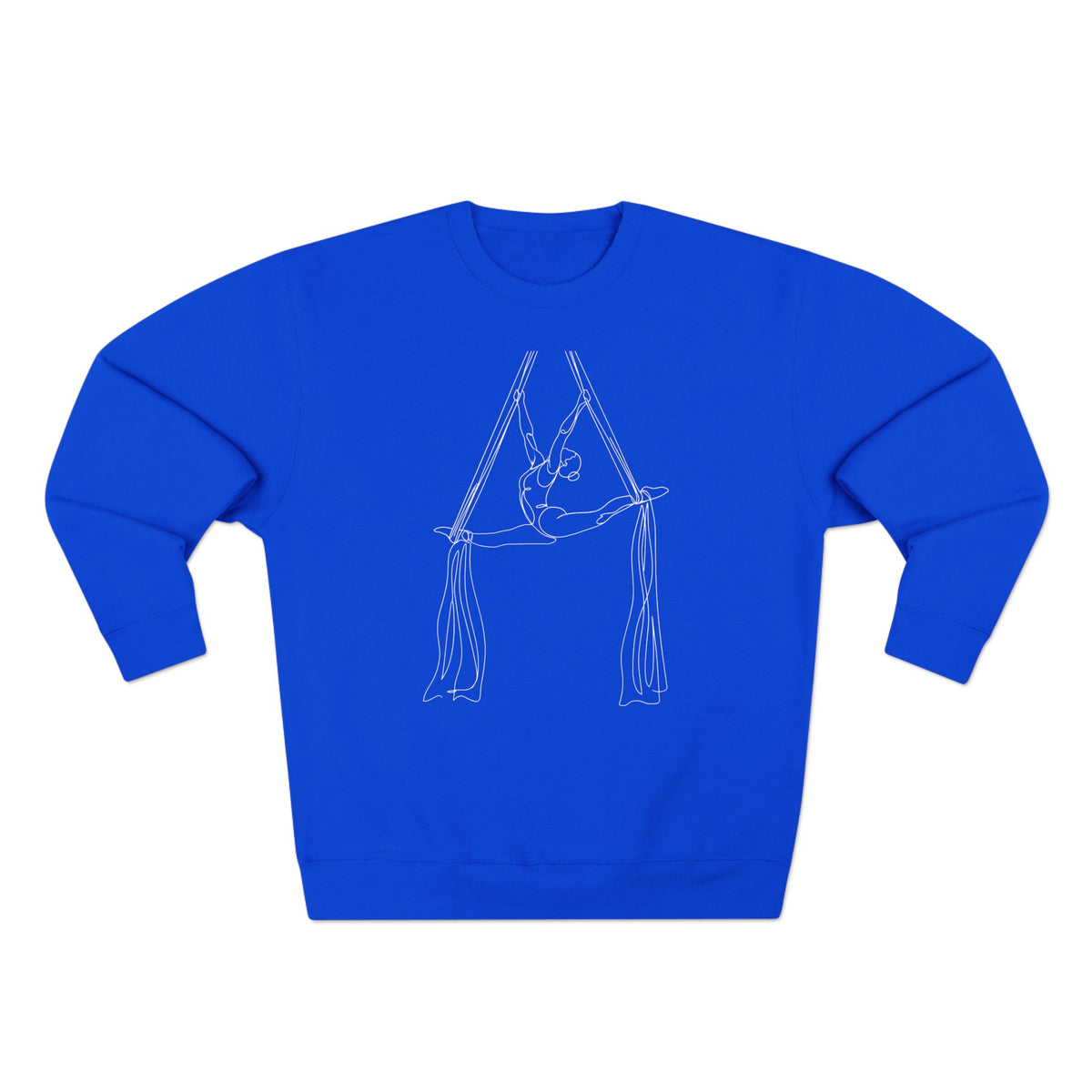 Line Art Aerial Silks Feminine Figure Crewneck Sweatshirt