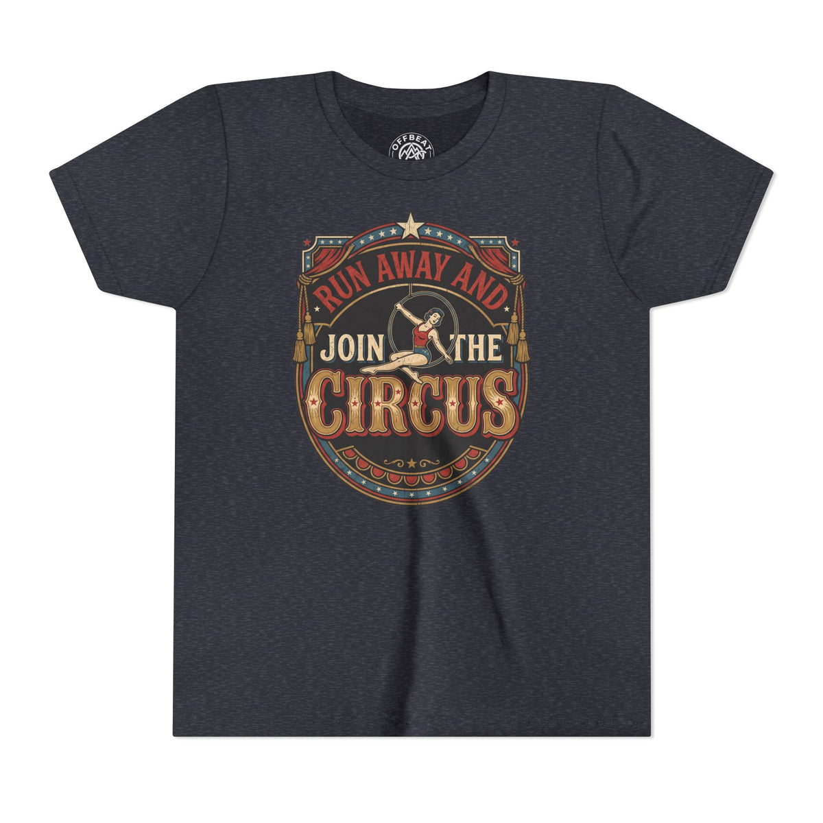 Youth Tee — "Run Away and Join the Circus" Vintage Tee