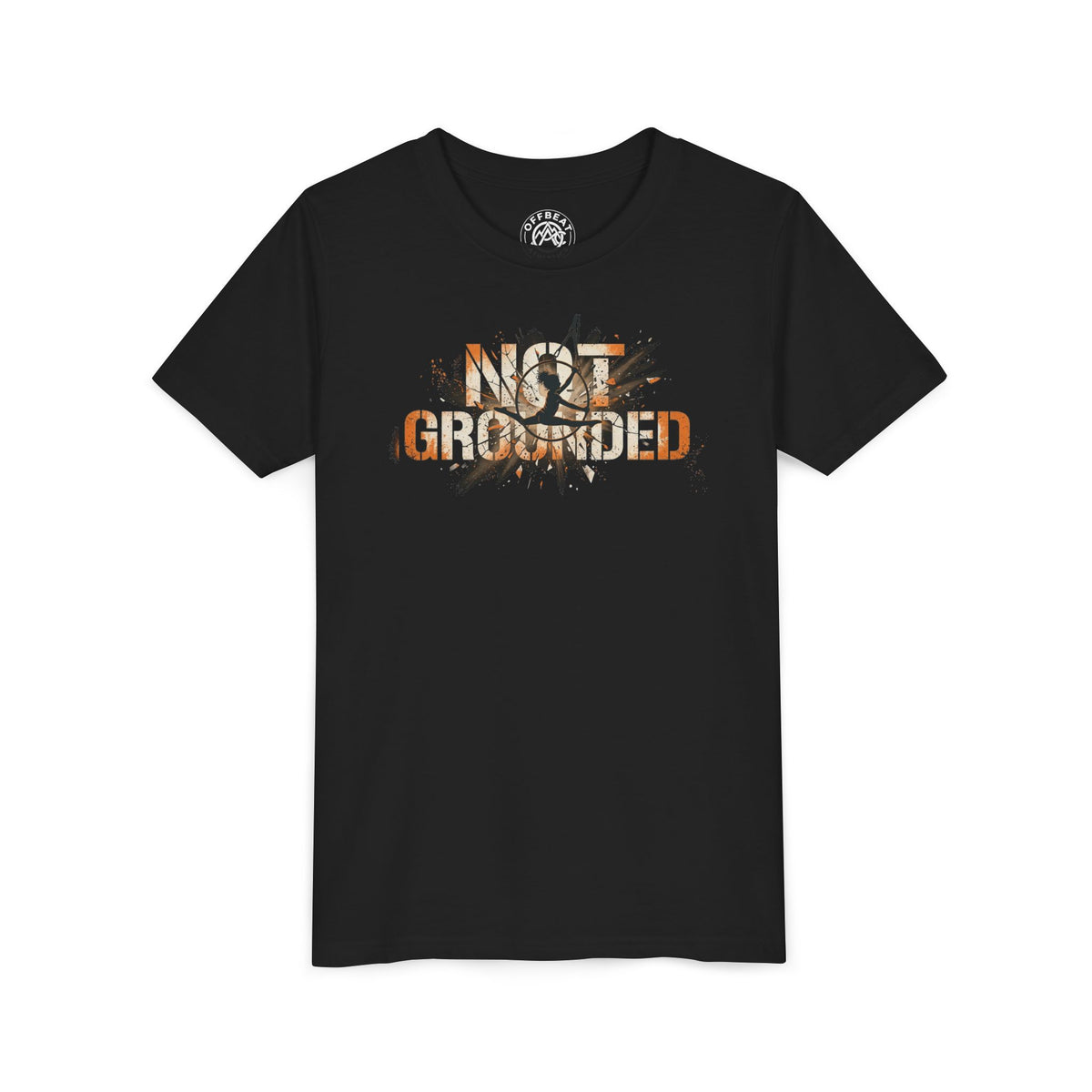 Youth Tee — "Not Grounded" Graphic Shirt for Girls (Edgy Distressed Design)