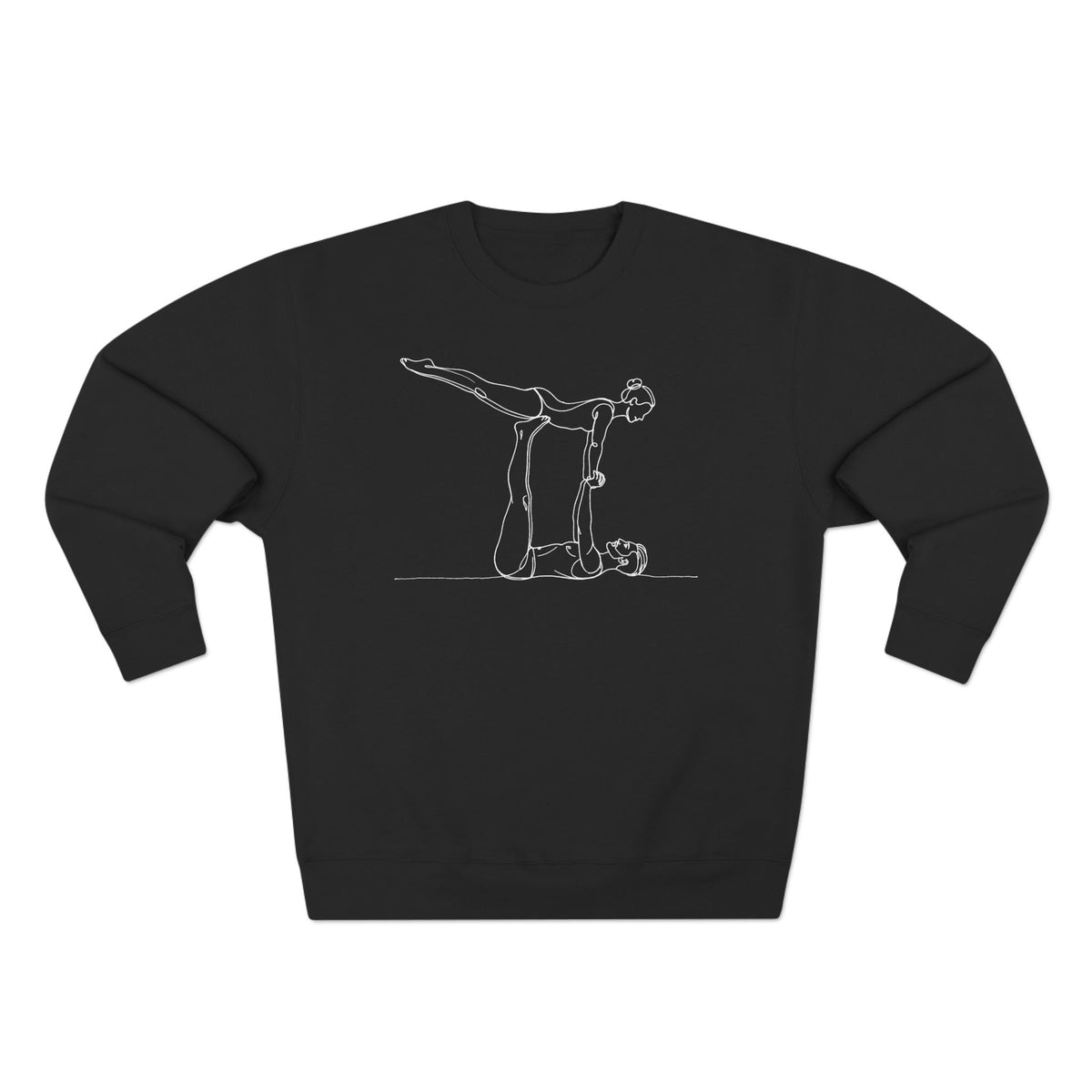 Risley Line Art | Male Base & Female Flyer Crewneck Sweatshirt