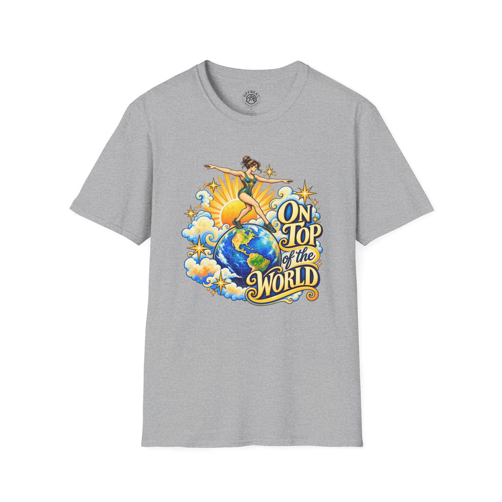 On Top of the World Female Rolling Globe Balance T-Shirt