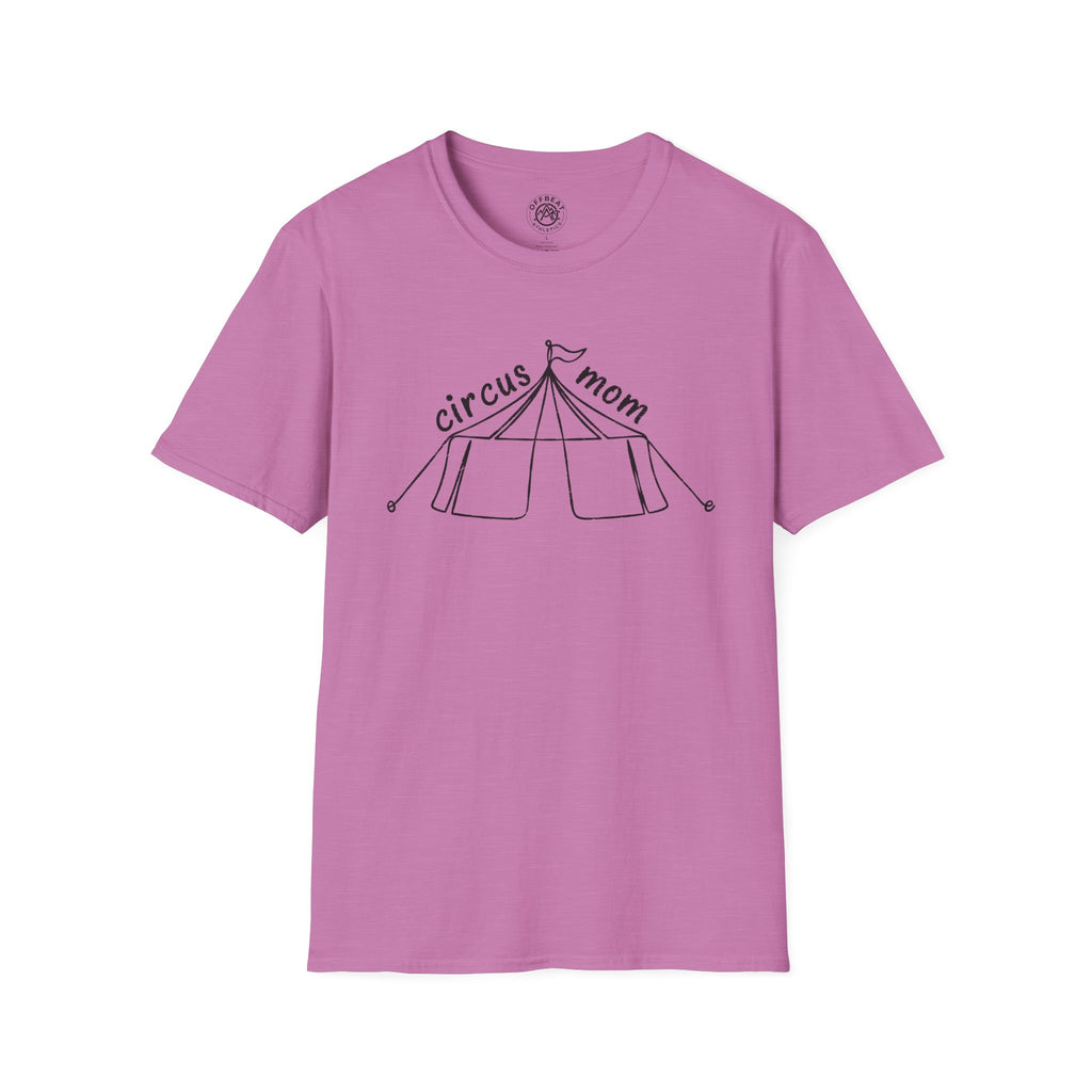 Circus Mom T-Shirt – Hand-Drawn Circus Tent Mothers' Tee