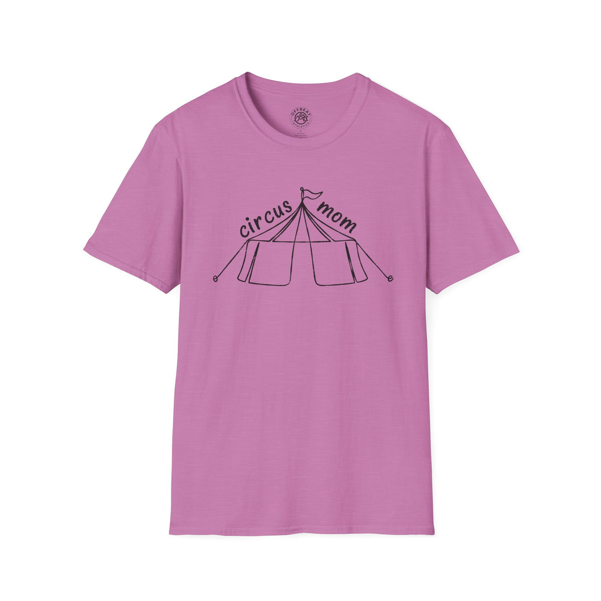 Circus Mom T-Shirt – Hand-Drawn Circus Tent Mothers' Tee