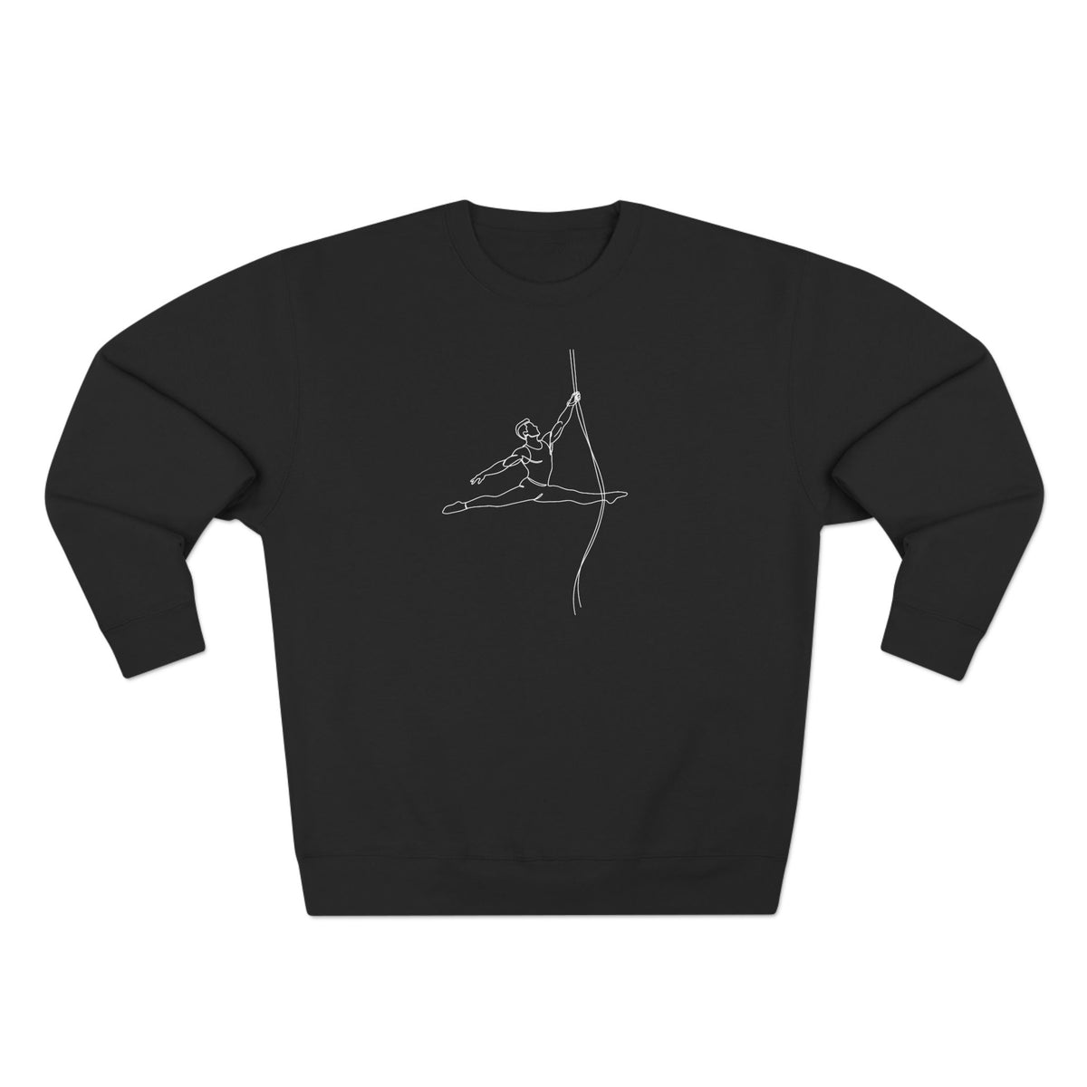 Line Art Spanish Web/Rope Masculine Figure Crewneck Sweatshirt