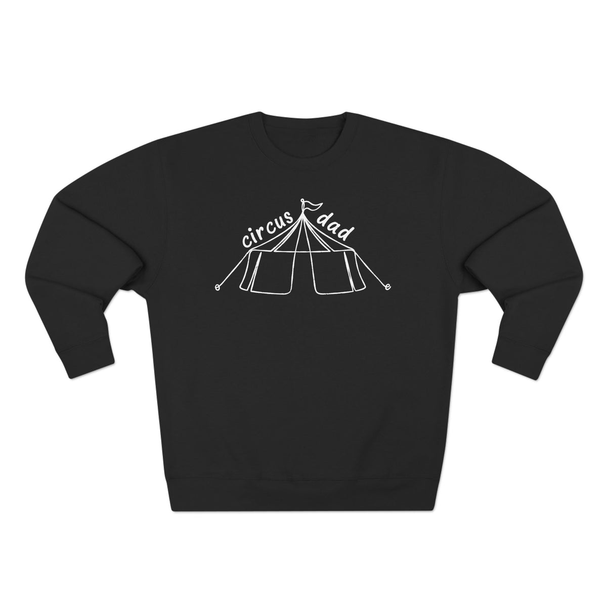 Minimalist Line Art Circus Dad Crewneck Sweatshirt