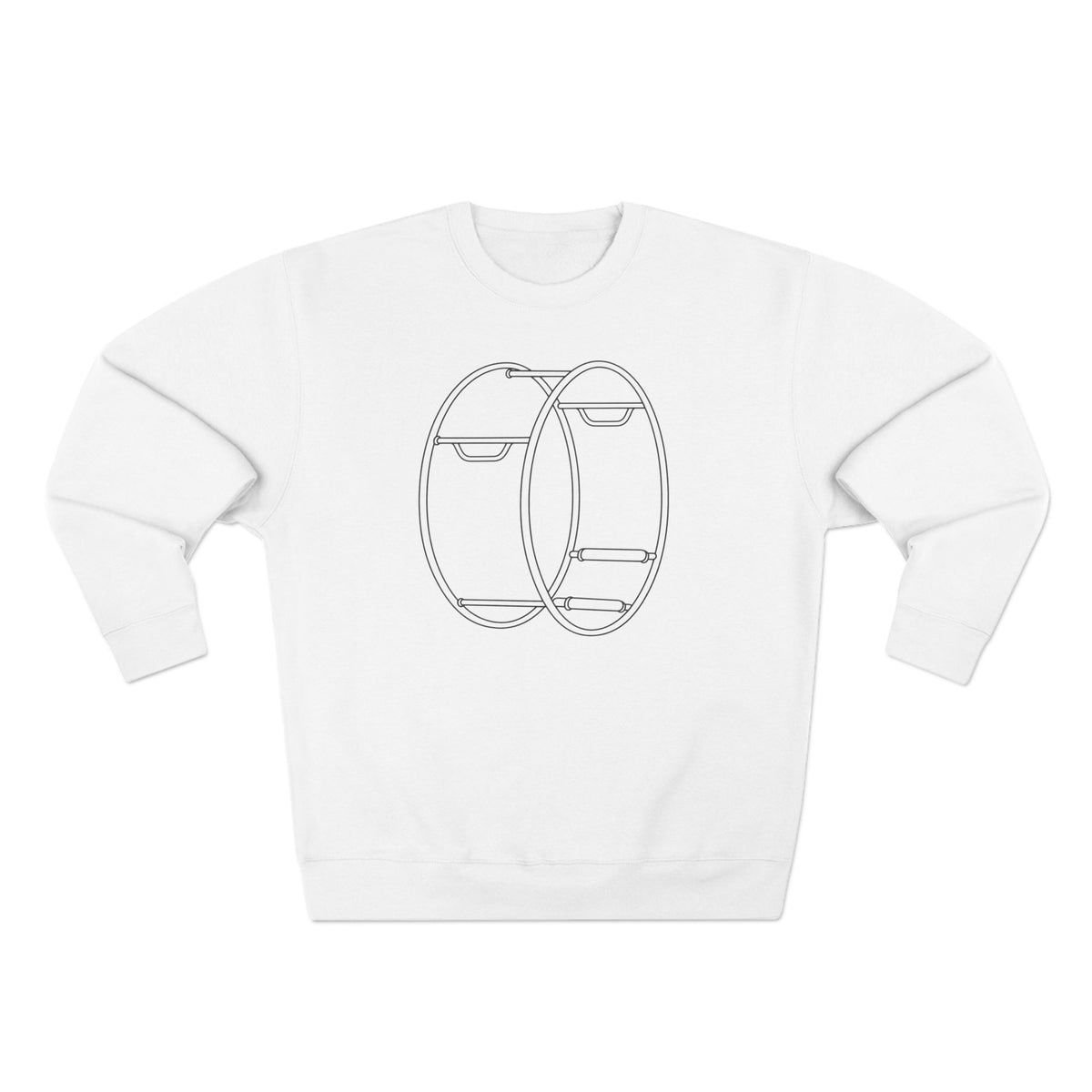 Minimalist German Gym Wheel Crewneck Sweatshirt