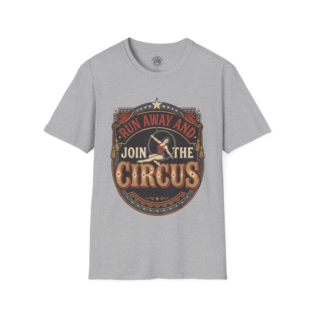 Circus Graphic T-Shirt — "Run Away and Join the Circus" Vintage Poster Tee