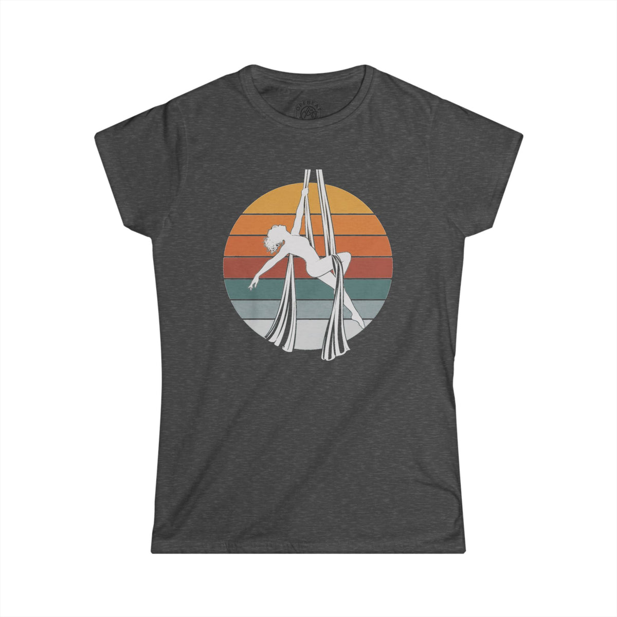 Retro Aerial Silks Sunset Softstyle Tee