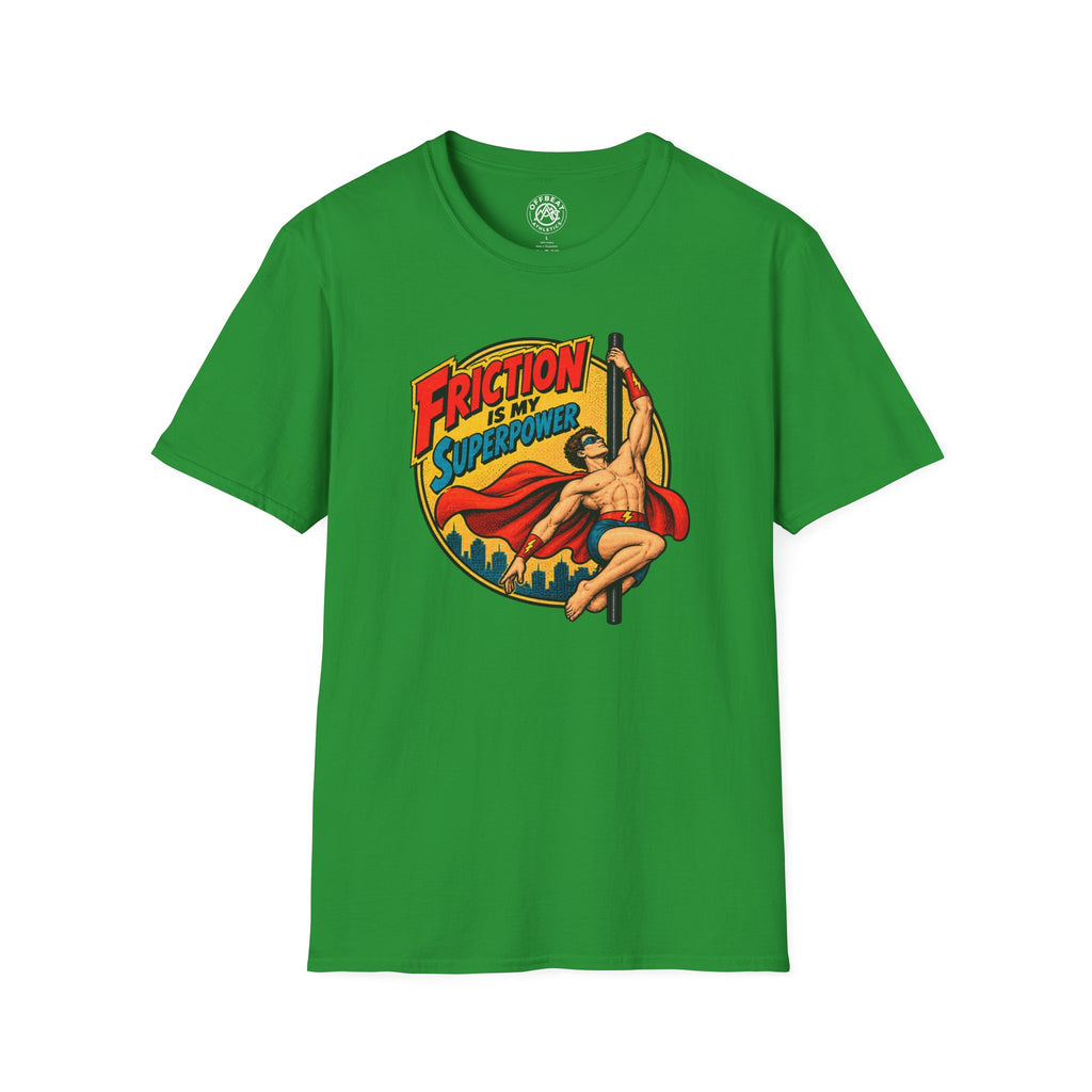 Friction is My Superpower Male Pole T-Shirt