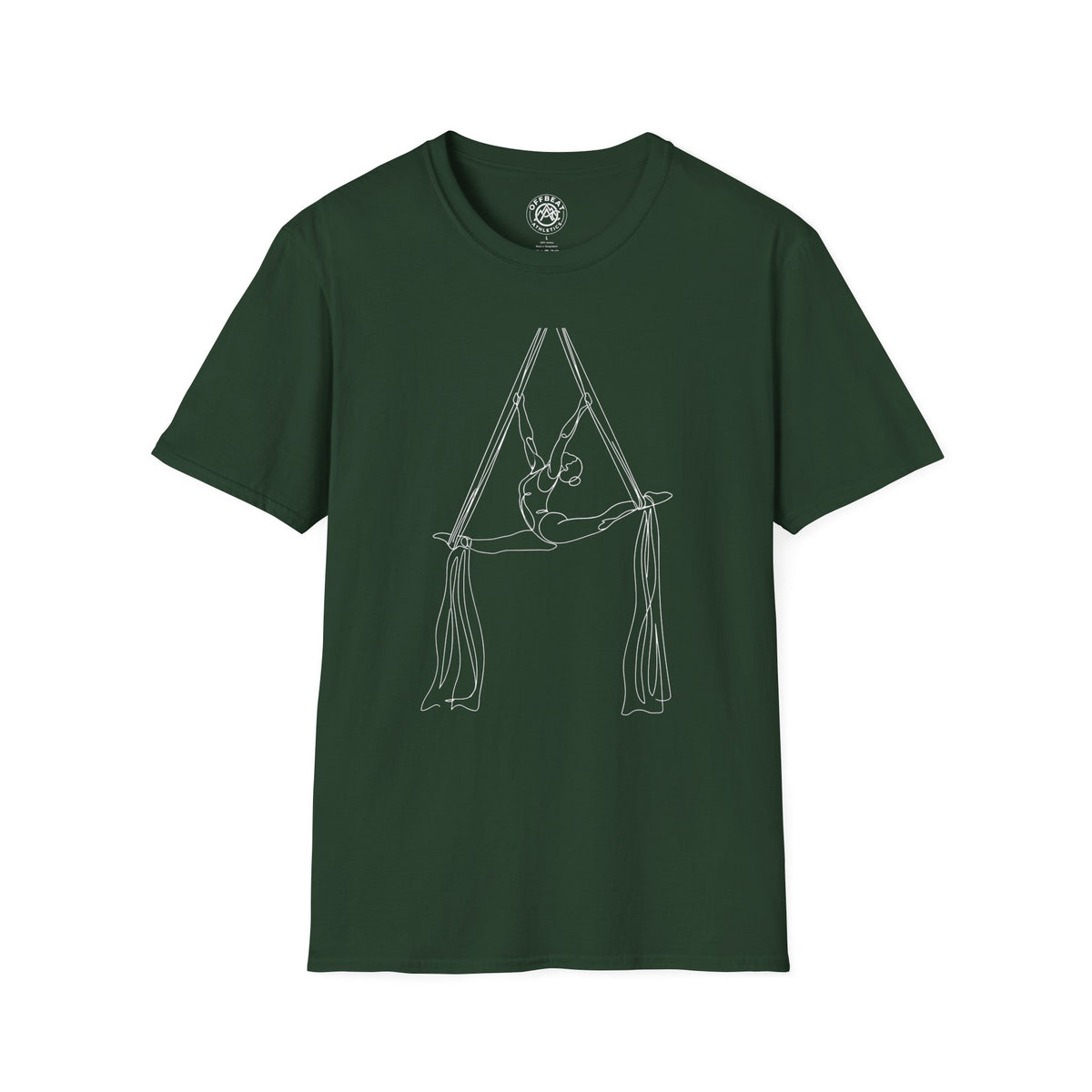 Line Art Aerial Silks Feminine Figure T-Shirt