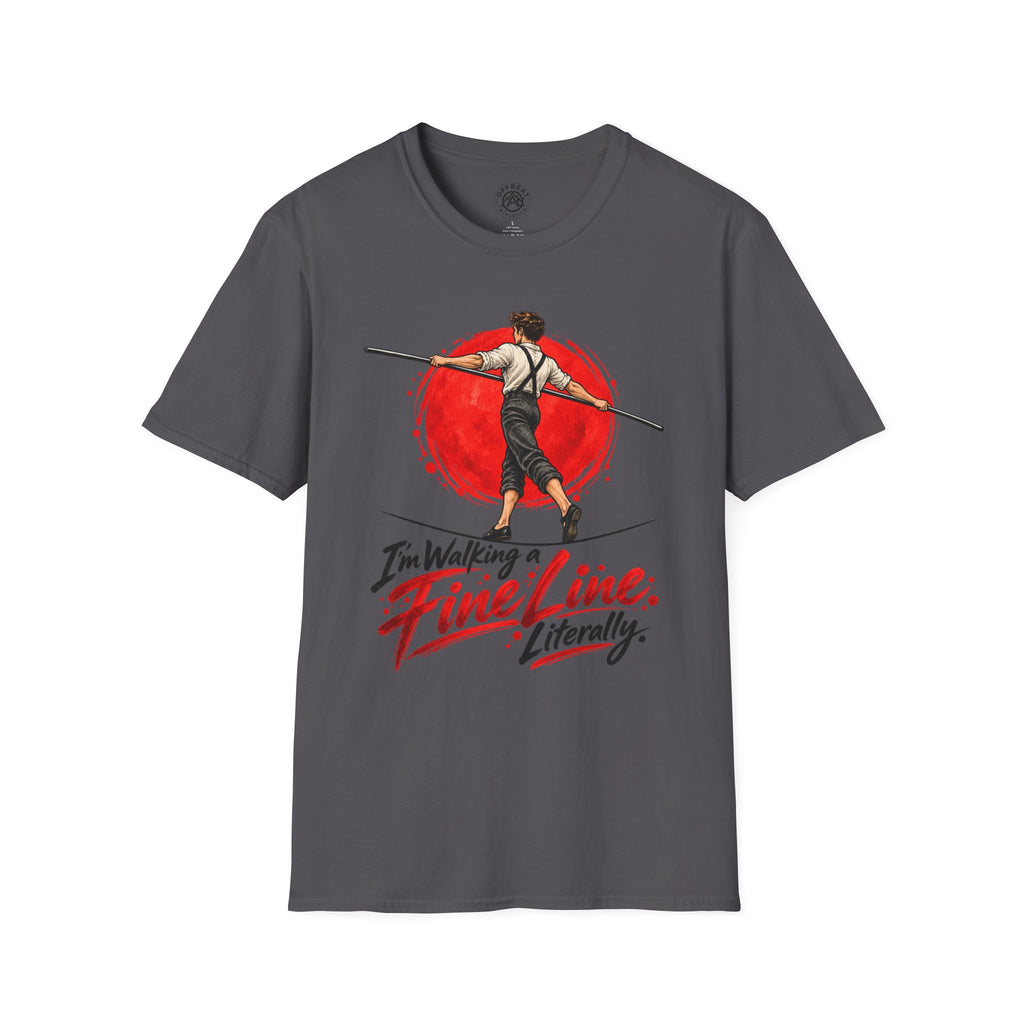 I'm Walking a Fine Line Male Wire T-Shirt