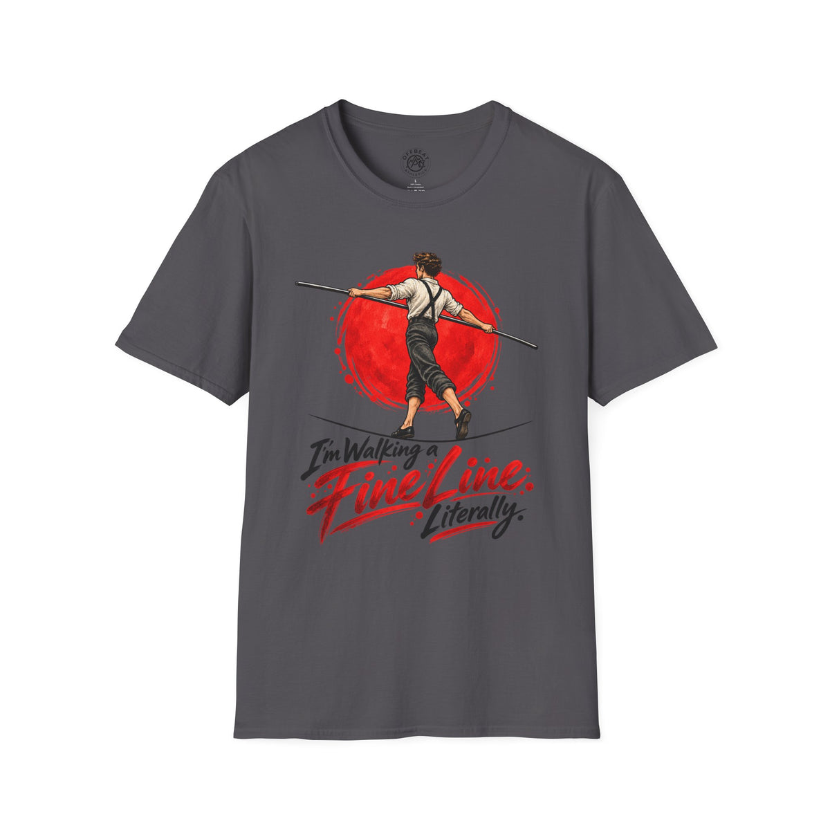 I'm Walking a Fine Line Male Wire T-Shirt