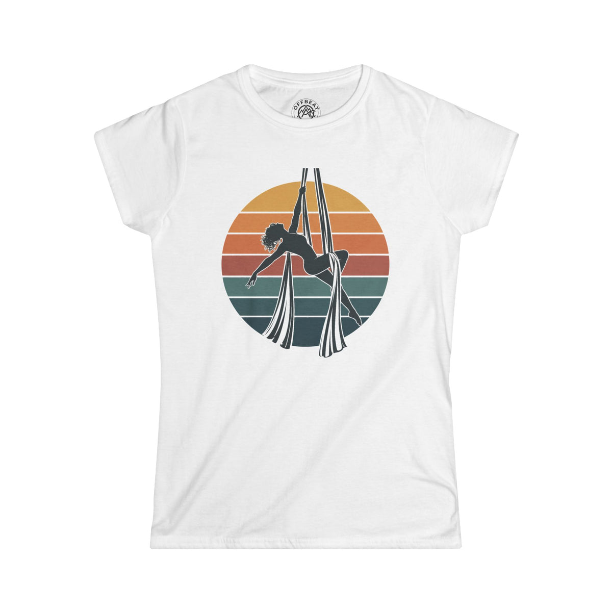 Retro Aerial Silks Sunset Softstyle Tee