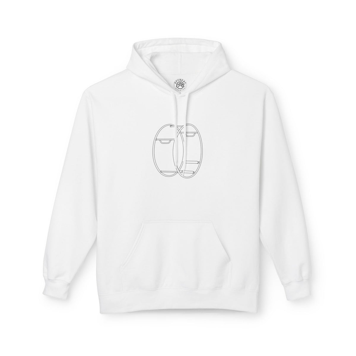 Minimalist German Gym Wheel Fleece Hoodie