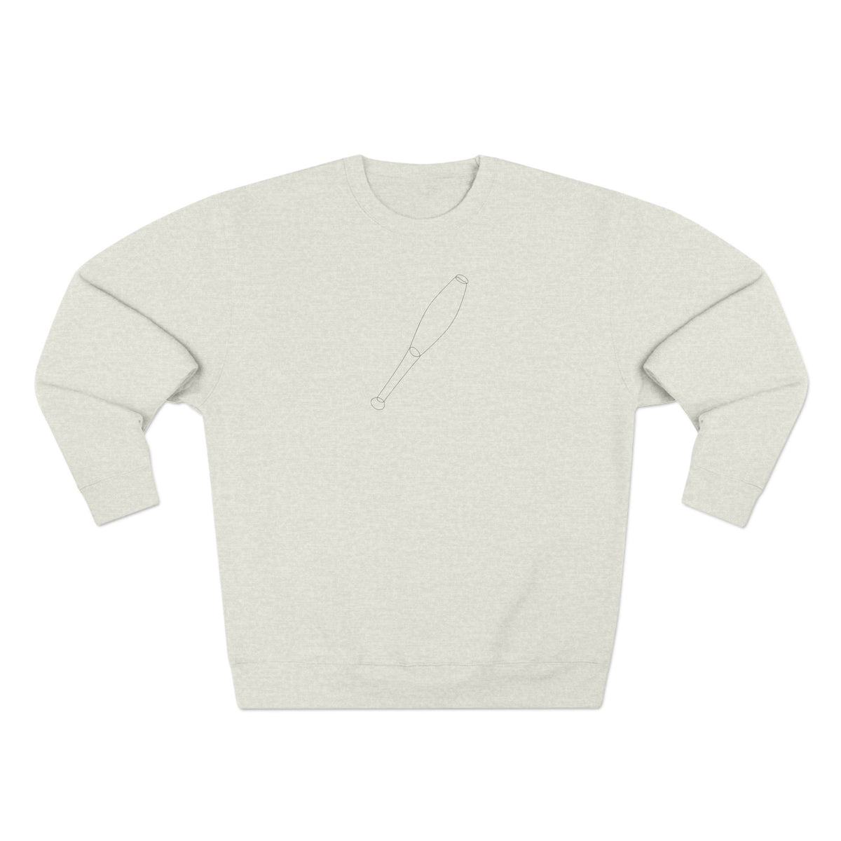 Line Art Single Juggling Pin Crewneck Sweatshirt