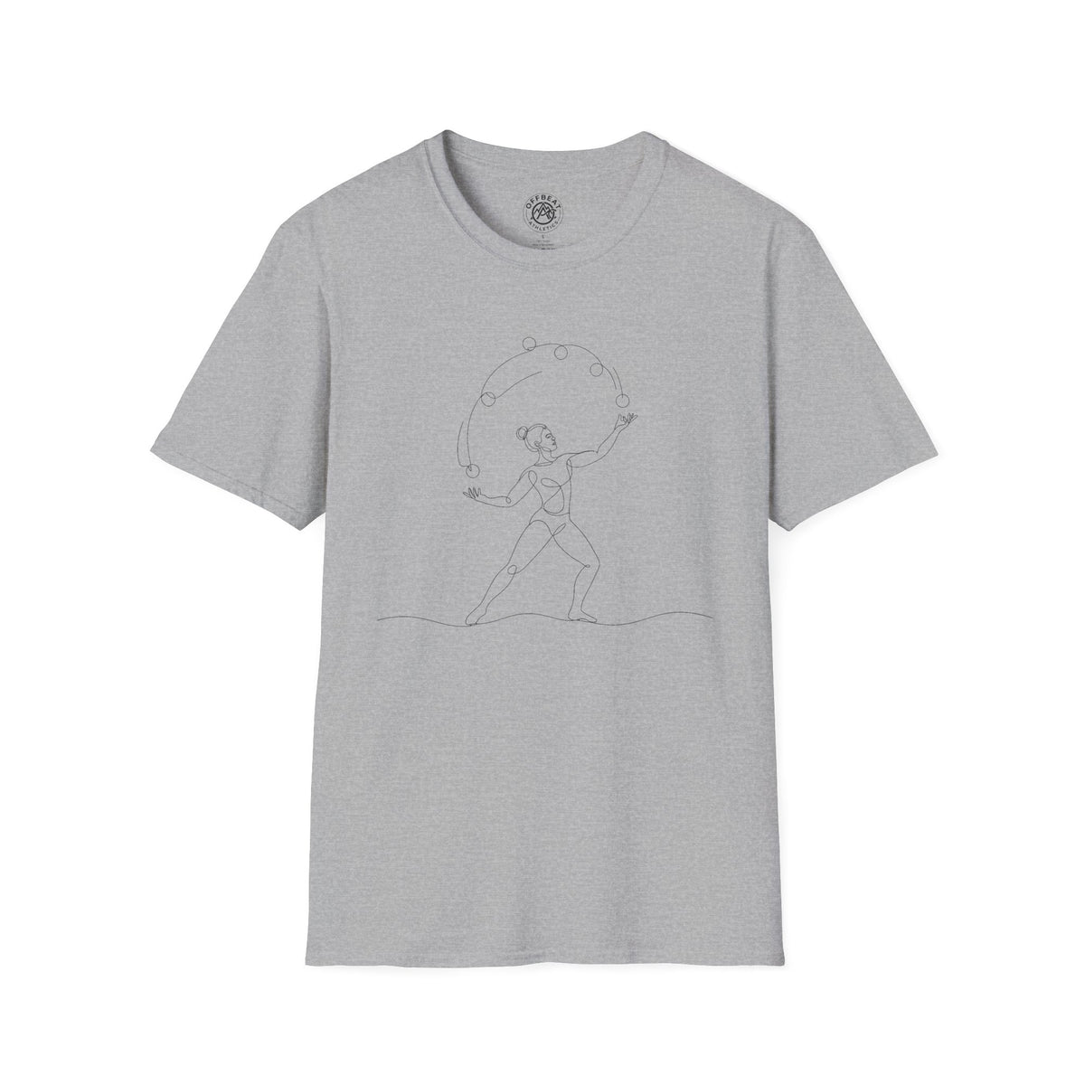 Line Art  Female Juggler T-Shirt