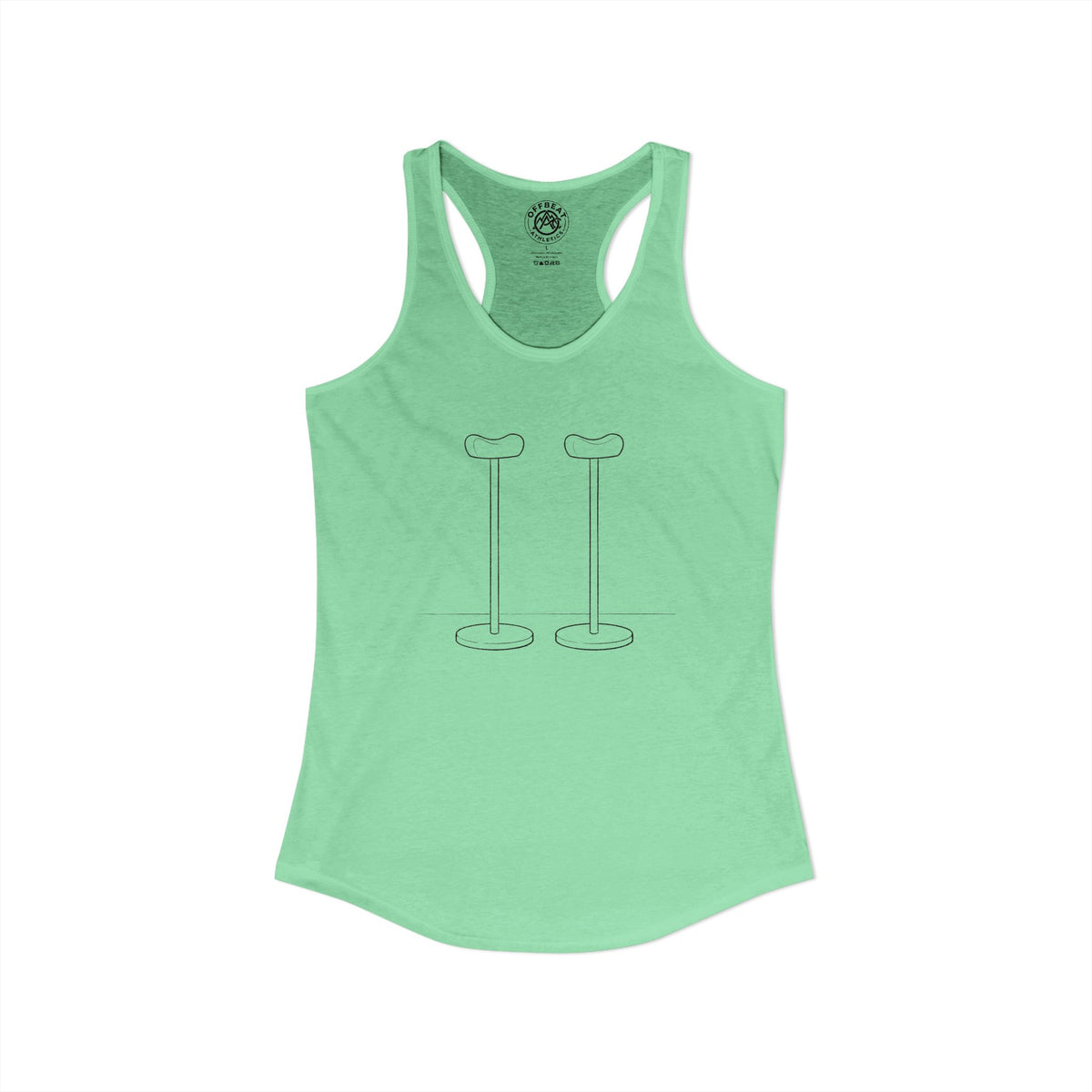 Women's Minimalist Handbalancing Canes Racerback Tank