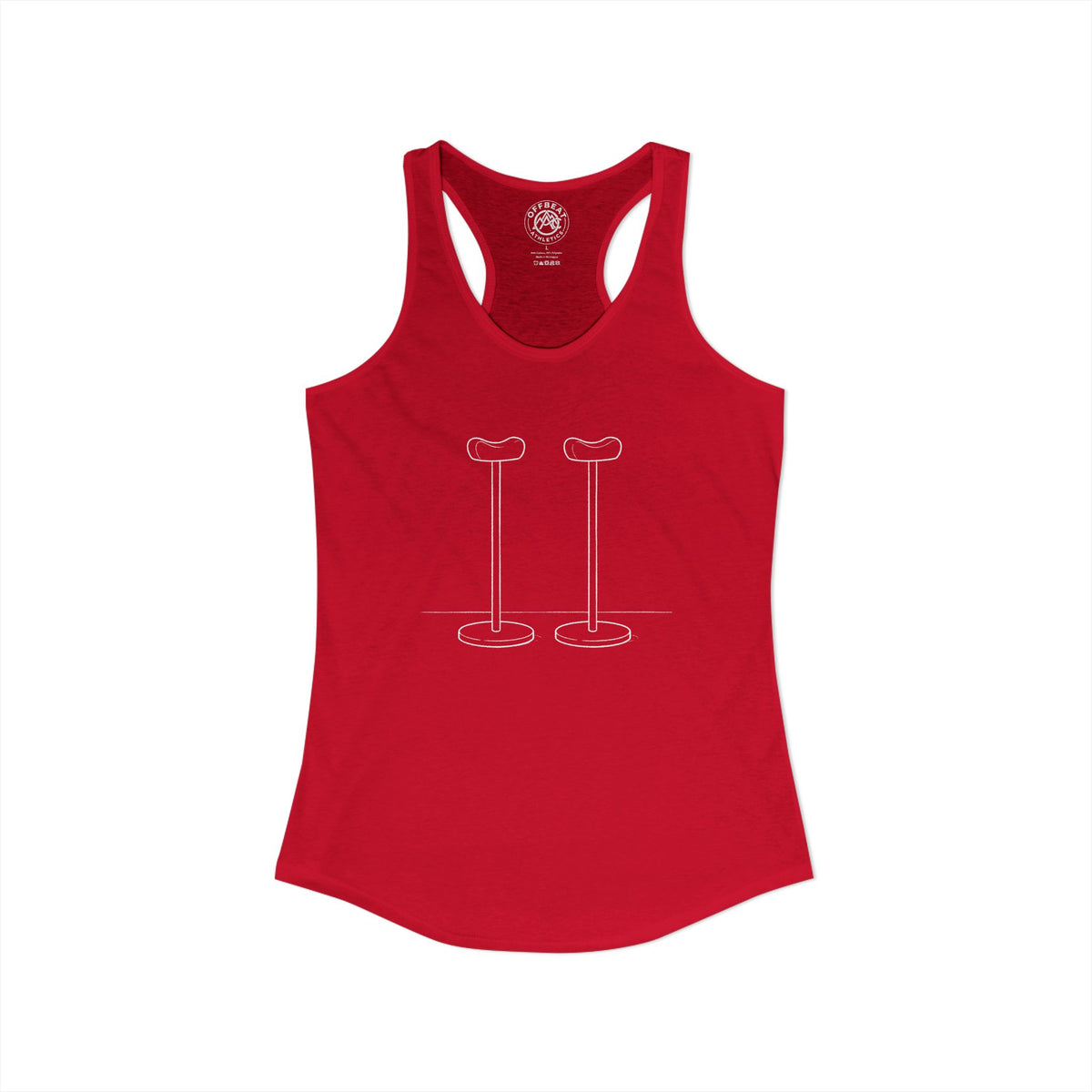 Women's Minimalist Handbalancing Canes Racerback Tank